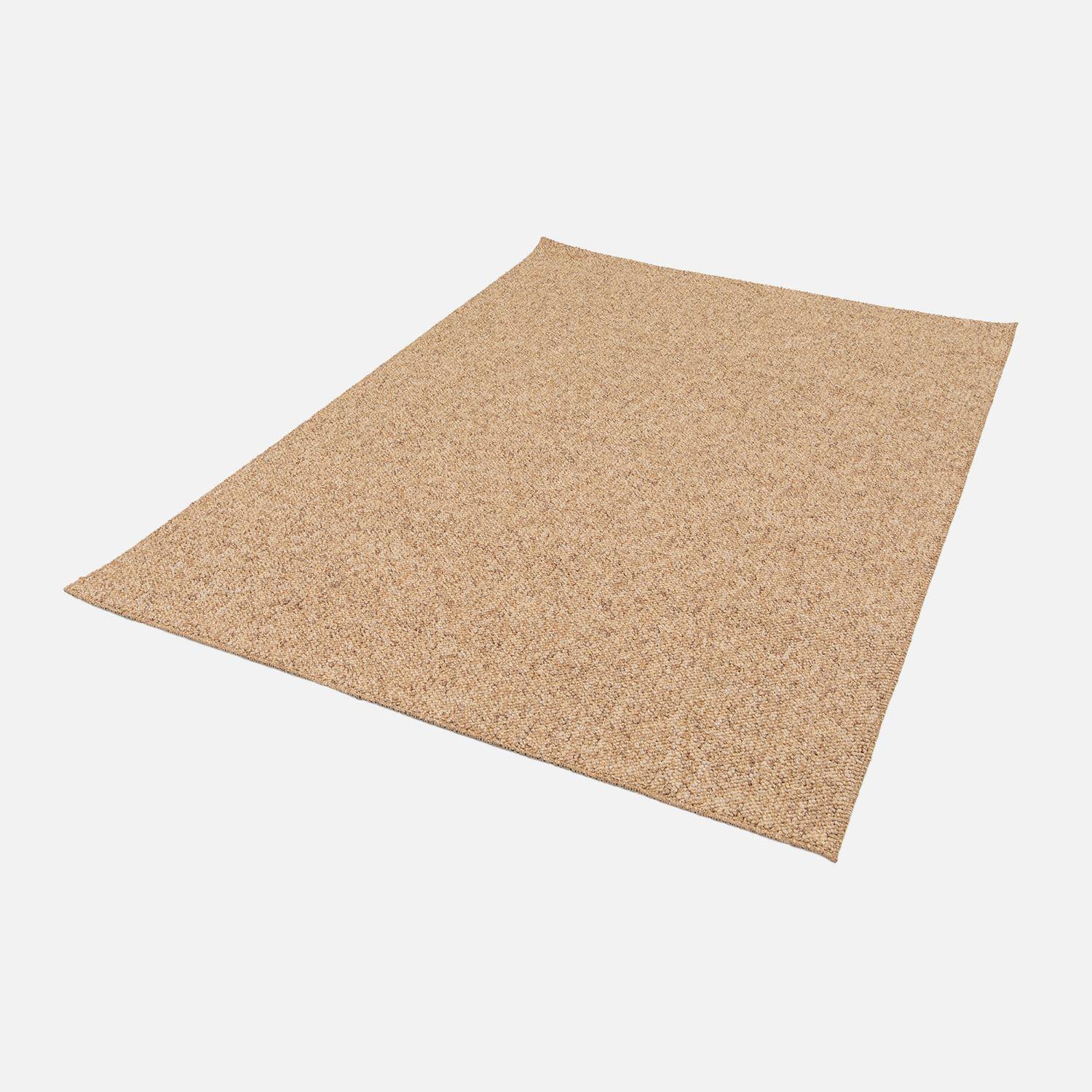 Tapis intérieur bouclette caramel effet chiné 160x230cm Photo2