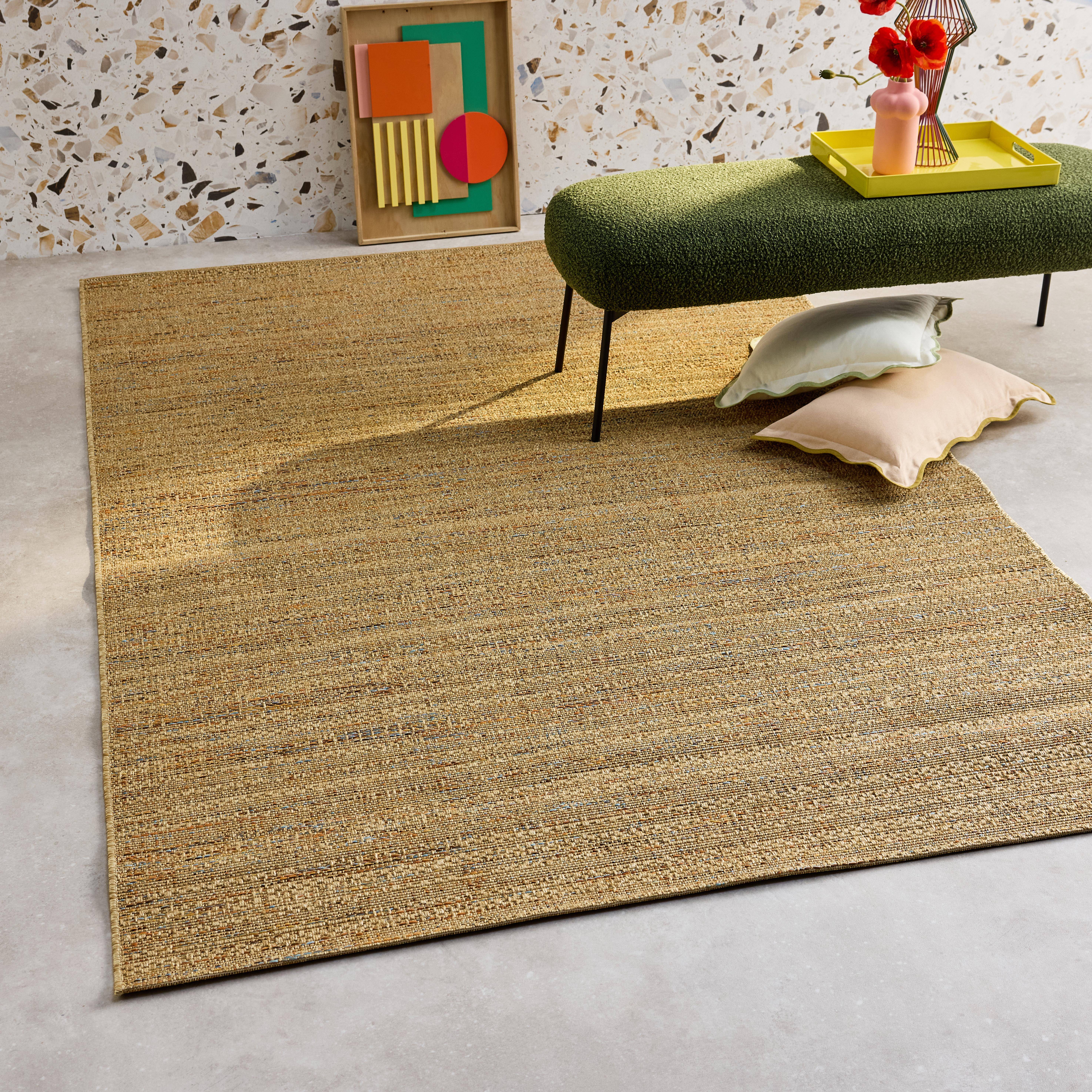 Tapis intérieur/extérieur effet jute claire, 120 x 170 cm, résistant aux UV Photo1