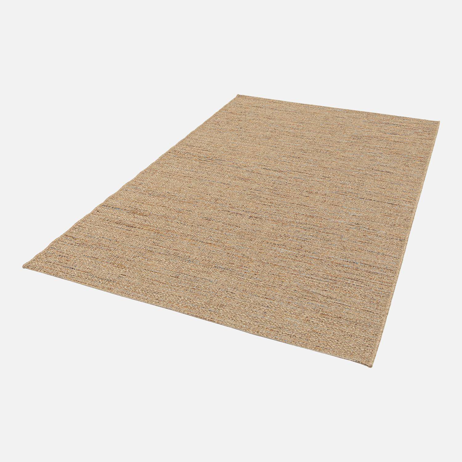 Light jute-effect interior/exterior carpet with coloured accents, Emily, 170x120x1 cm,sweeek,Photo7