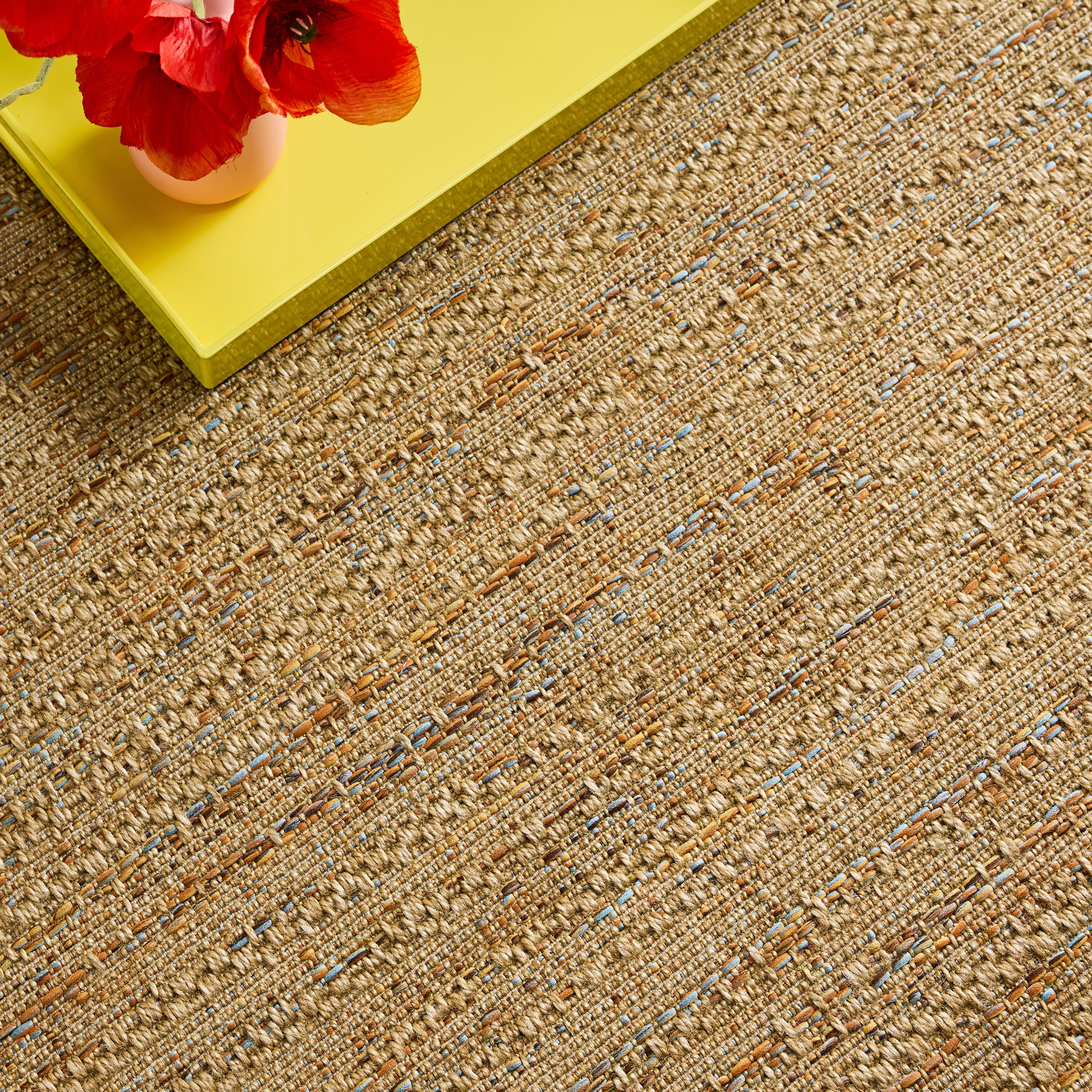 Light jute-effect interior/exterior carpet with coloured accents, Emily, 230x160x1 cm Photo3
