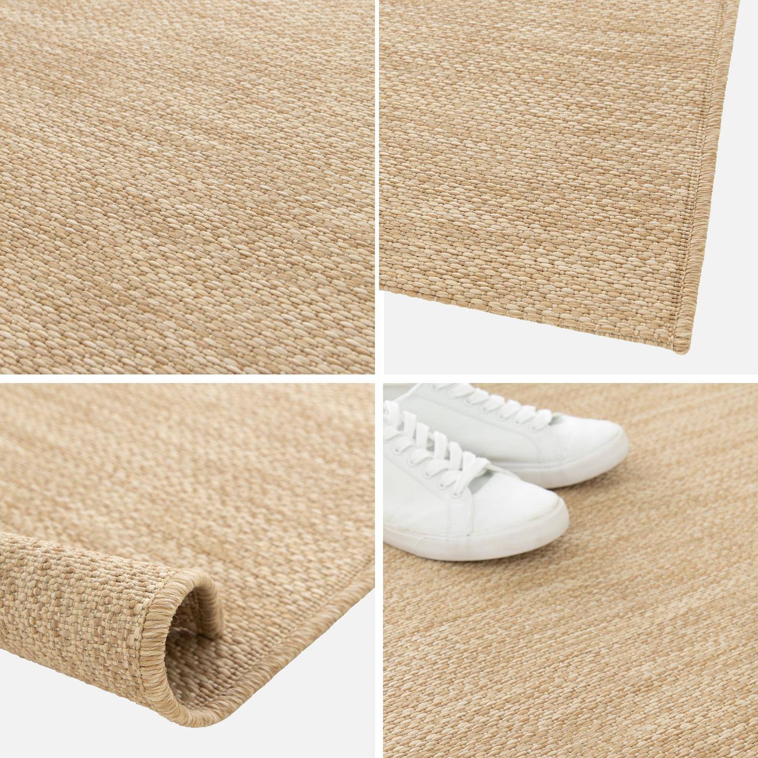 Tapis intérieur/extérieur effet jute coloris naturel, 200 x 290cm stabilisé aux UV ,sweeek,Photo4