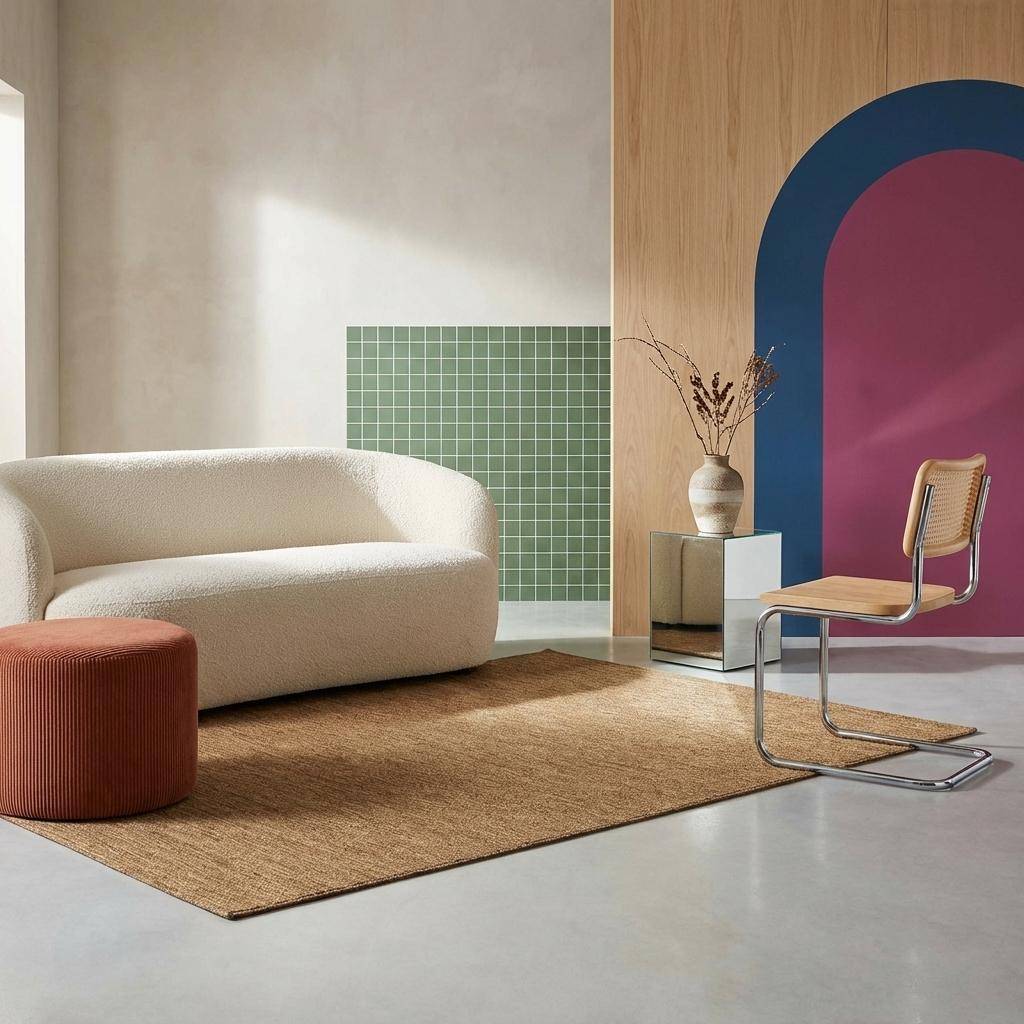 Tapis intérieur/extérieur effet jute coloris caramel, 80 x 150cm stabilisé aux UV ,sweeek,Photo1