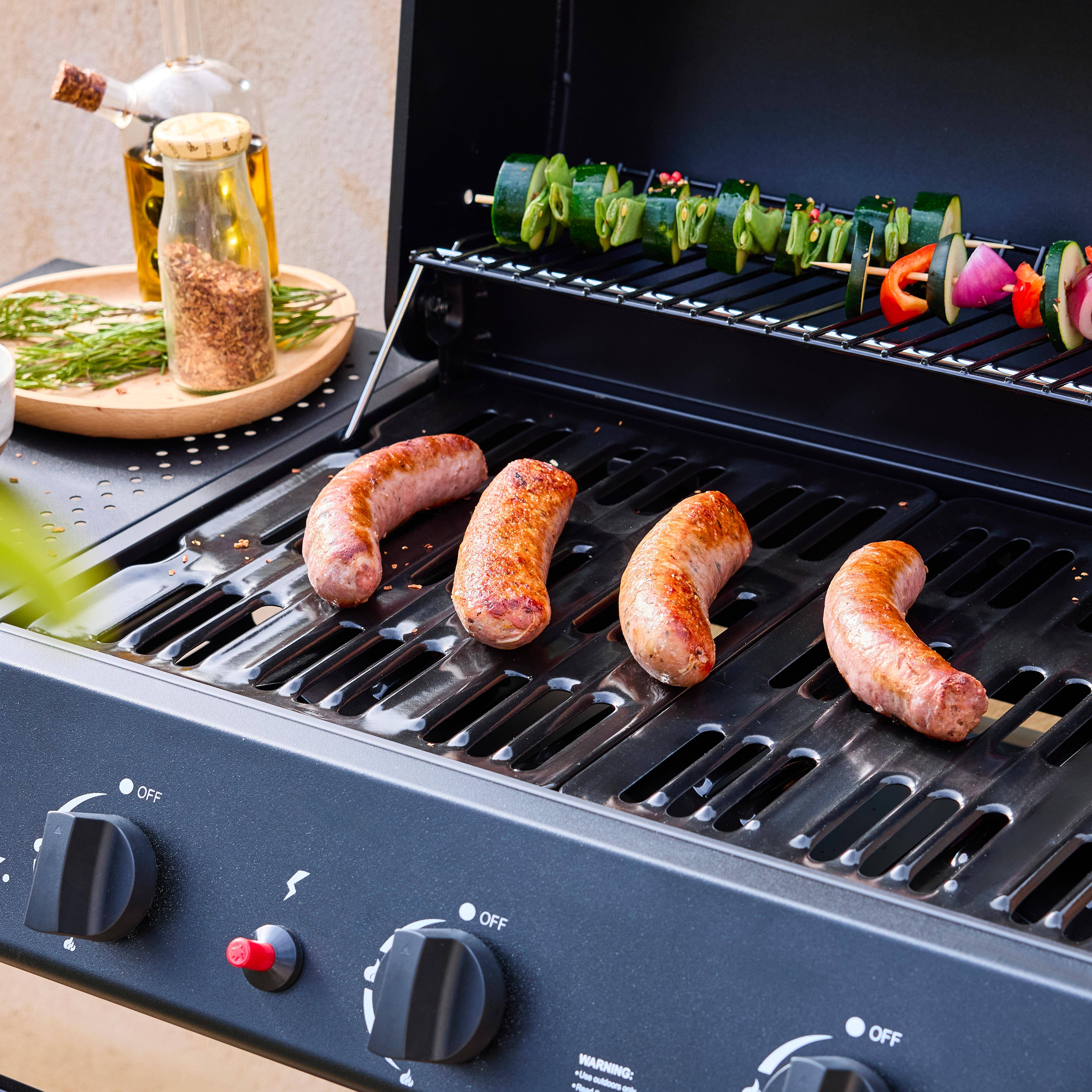 Gasbarbecue Madeleine zwart, 3 branders, buitenkeuken, L 109,5 x B 59 x H 125 cm Photo4