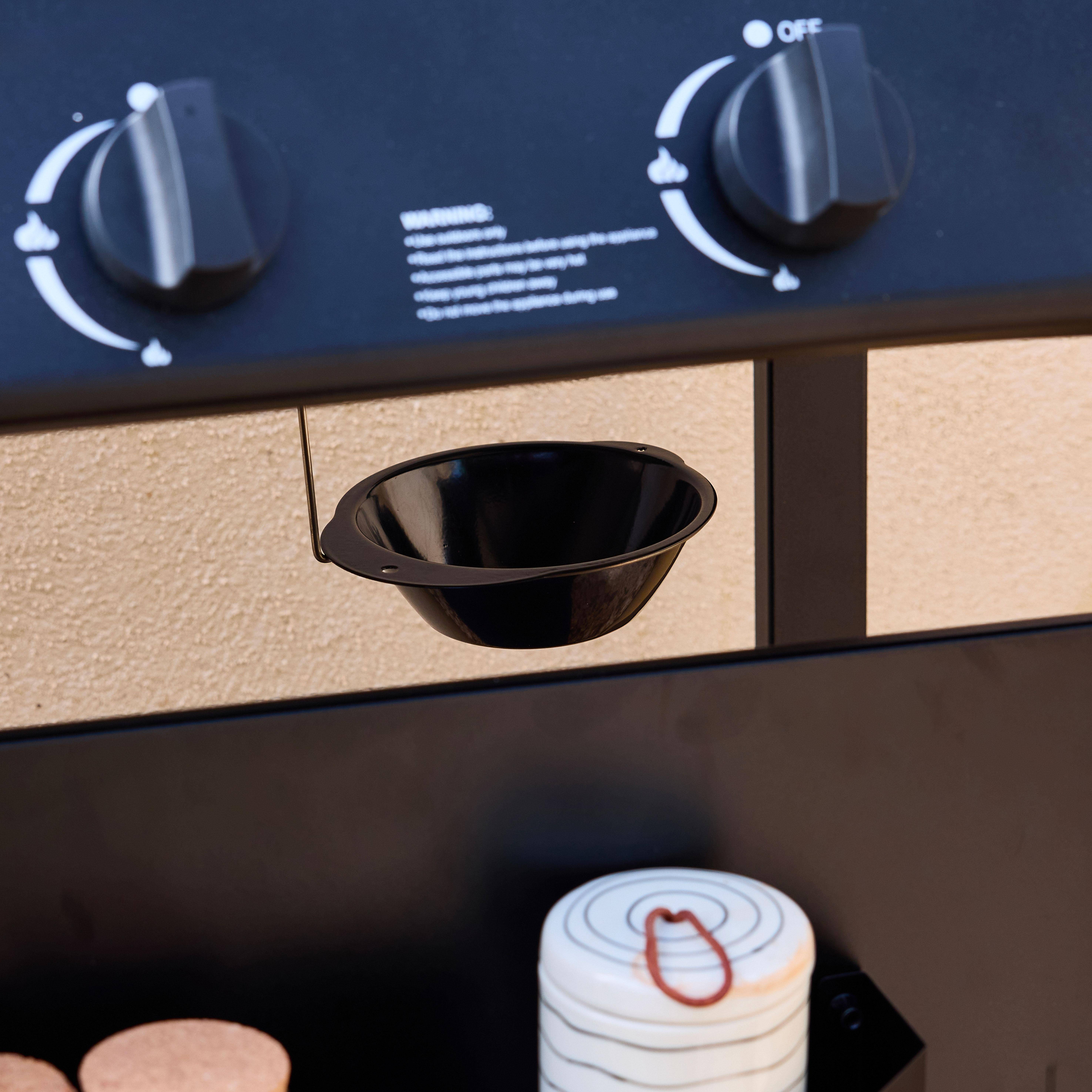 Gasbarbecue Madeleine zwart, 3 branders, buitenkeuken, L 109,5 x B 59 x H 125 cm,sweeek,Photo7