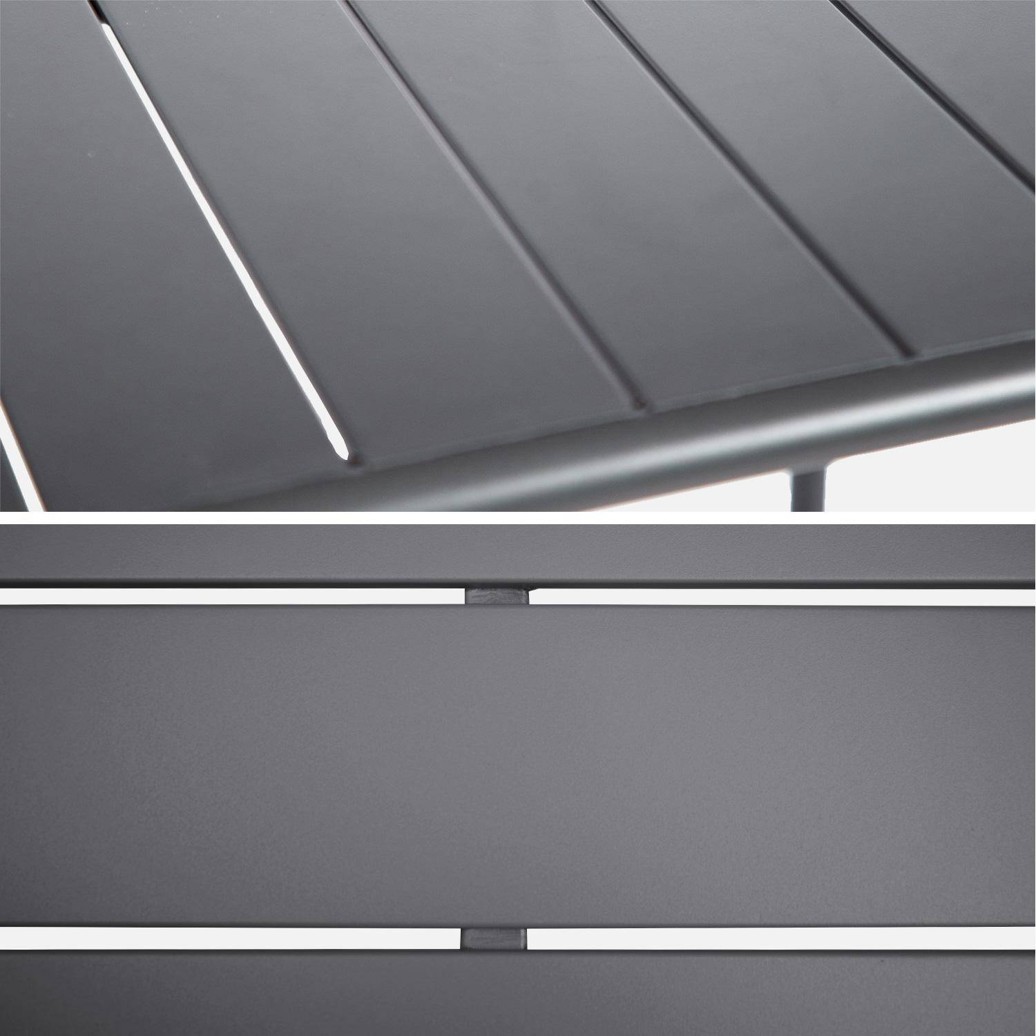 2-seater metal high garden table, Amelia 70cm, Anthracite, 70x70x95 cm,sweeek,Photo7