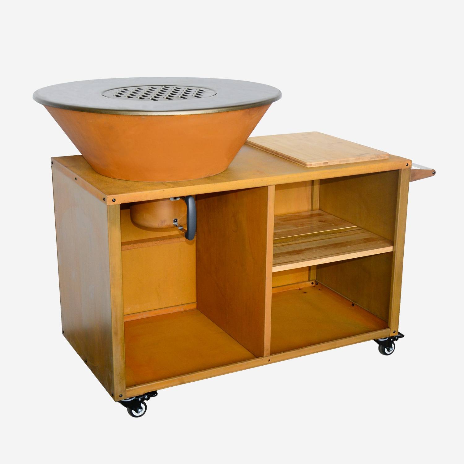 Braséro de cuisson Ø80cm - Stromboli, corten