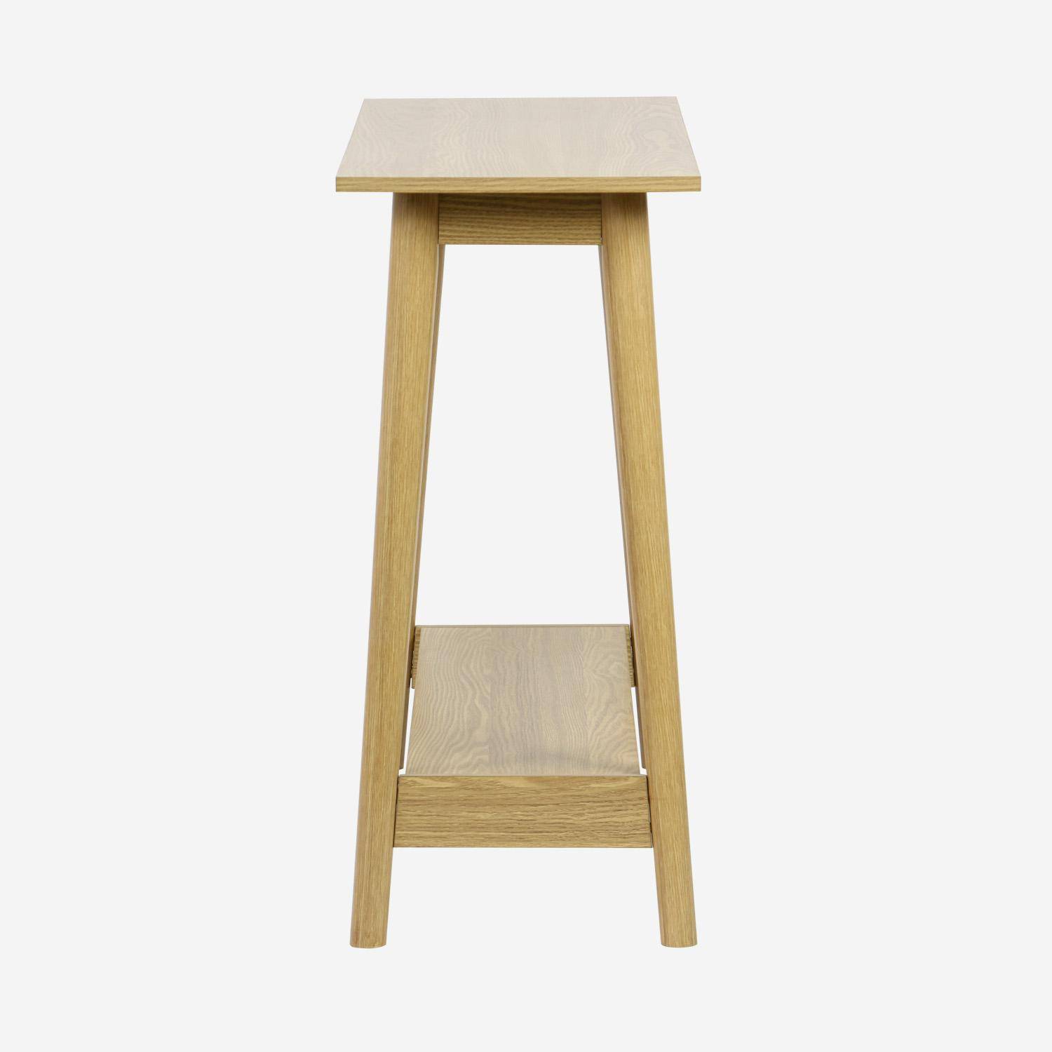 Scandinavian ash-effect console, 1 shelf,sweeek,Photo3