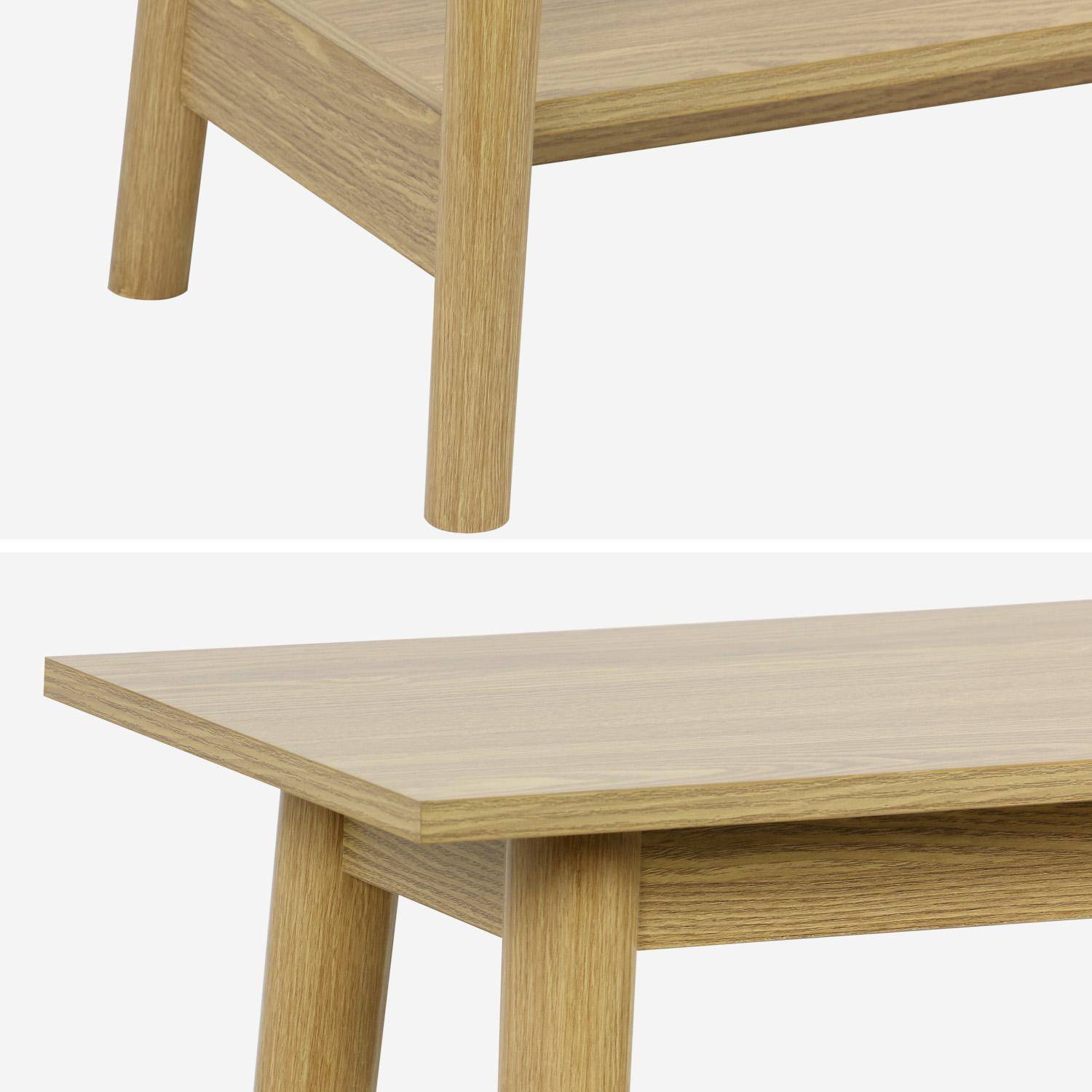 Scandinavian ash-effect console, 1 shelf Photo4