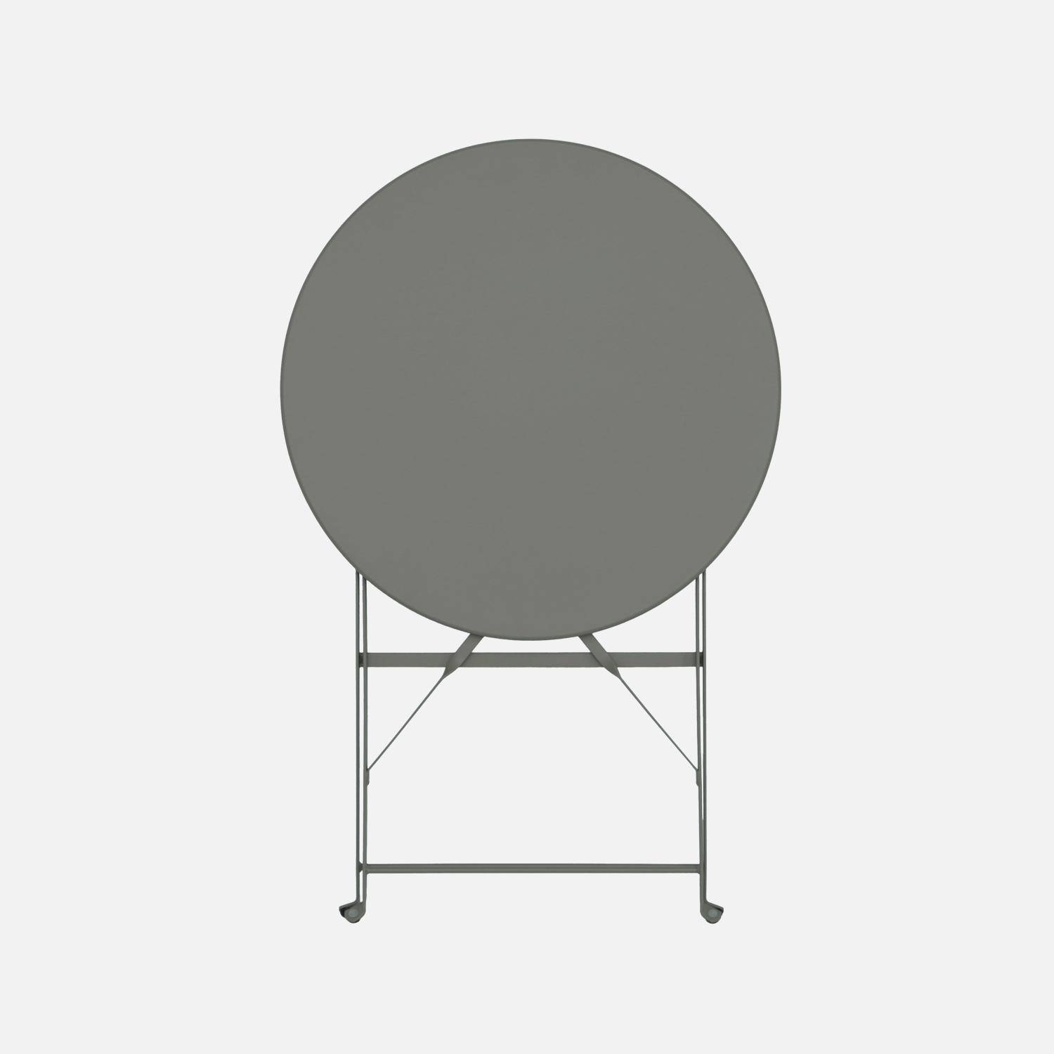 Inklapbare ronde bistrotafel Ø60cm in gepoedercoat staal,sweeek,Photo5