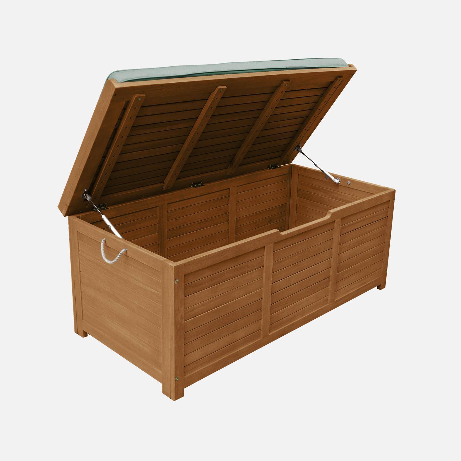 Gartentruhe 200L aus Holz - kaki