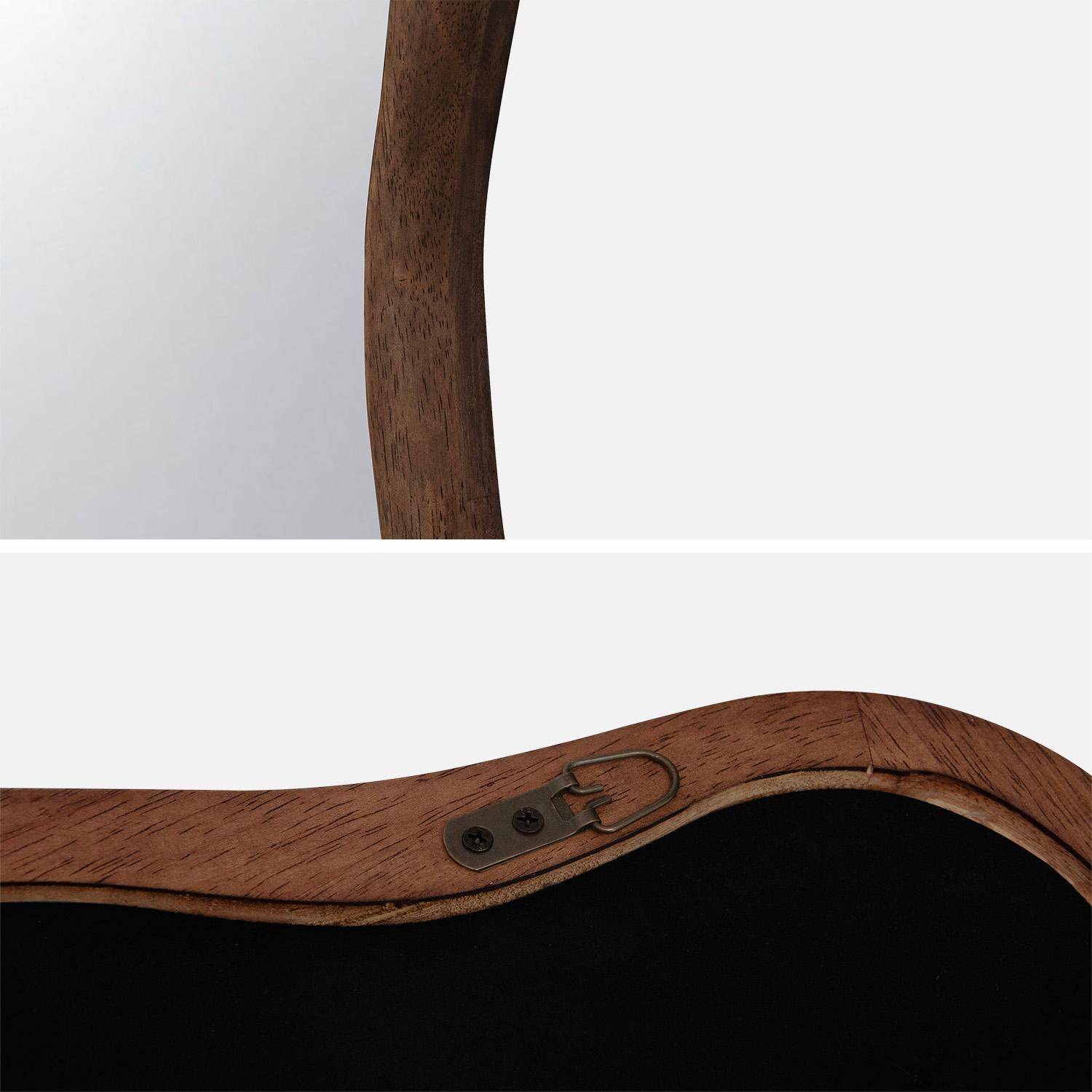 Specchio in legno di gomma, Austin, Marrone, 122x3x48 cm,sweeek,Photo4