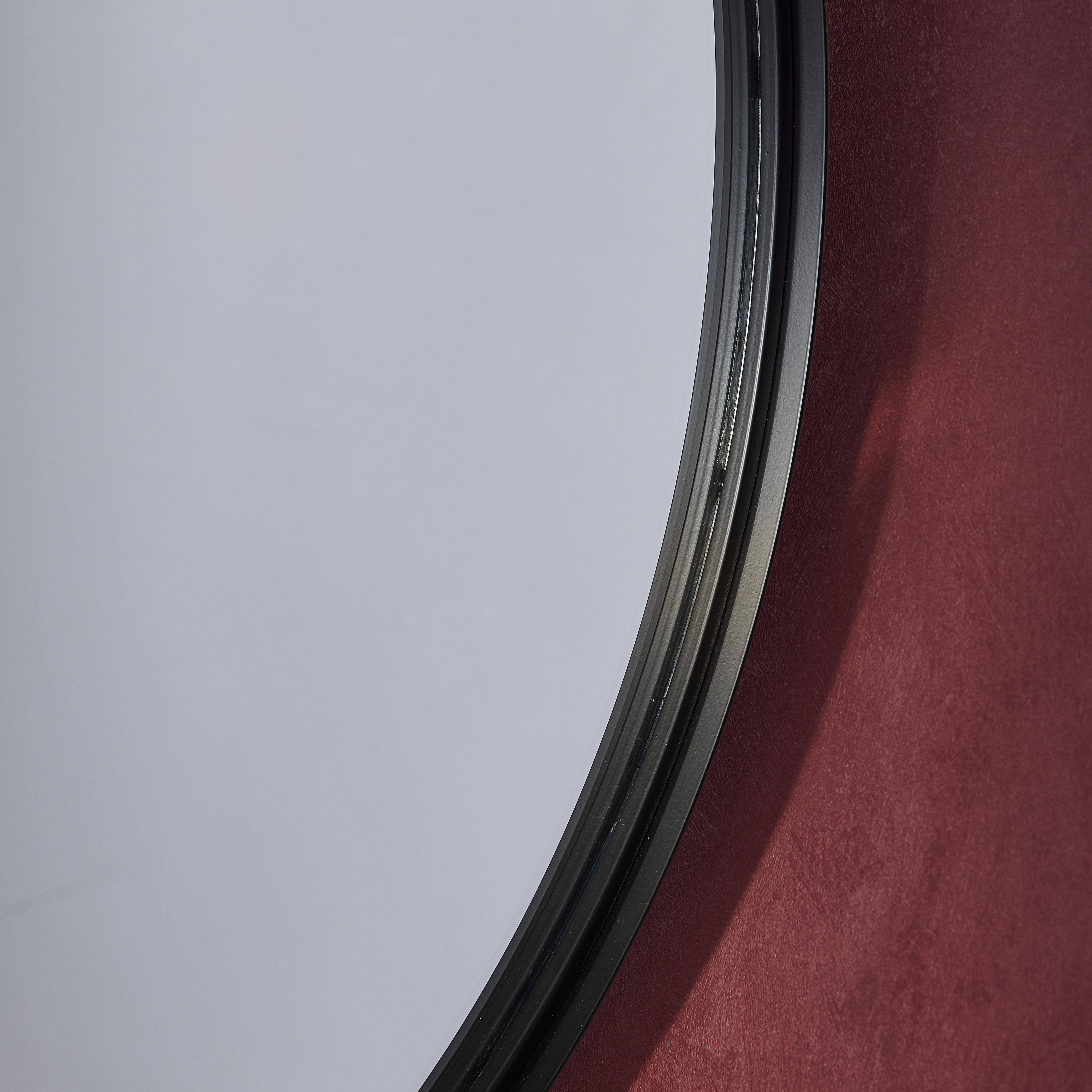 Ronde metalen spiegel Ø60cm Mabel, zwart Photo2
