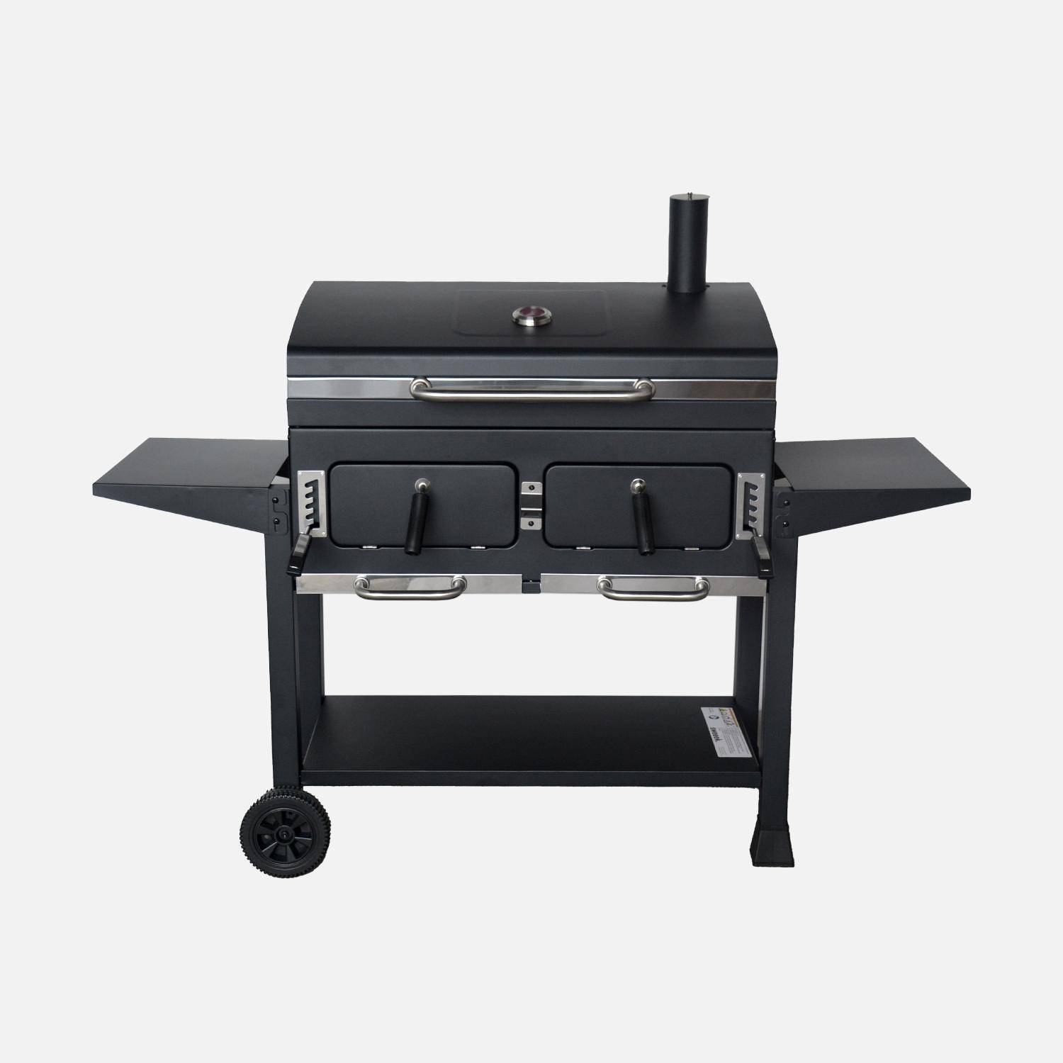 Charcoal barbecue grill, Bernard XL, Black, 160x107.5x141 cm Photo2