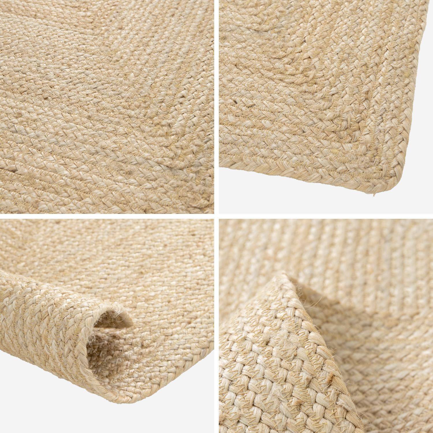 Tapis intérieur PADMA rectangulaire jute, naturel, différentes tailles, tissé plat Photo5