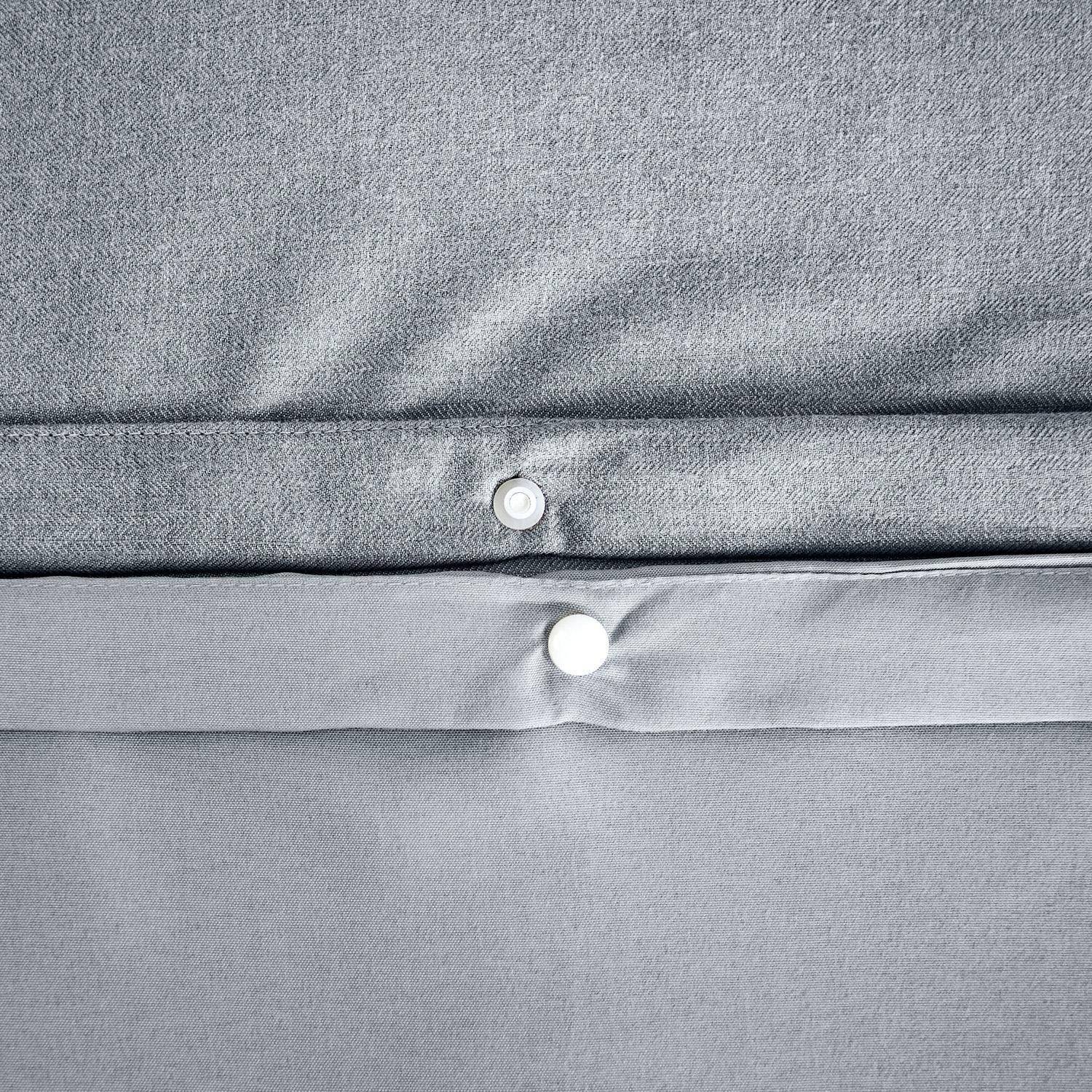 Beddengoed ESPIGA ardoise 2 persoons, omkeerbaar, bi-materiaal, 260 x 240 cm Photo4