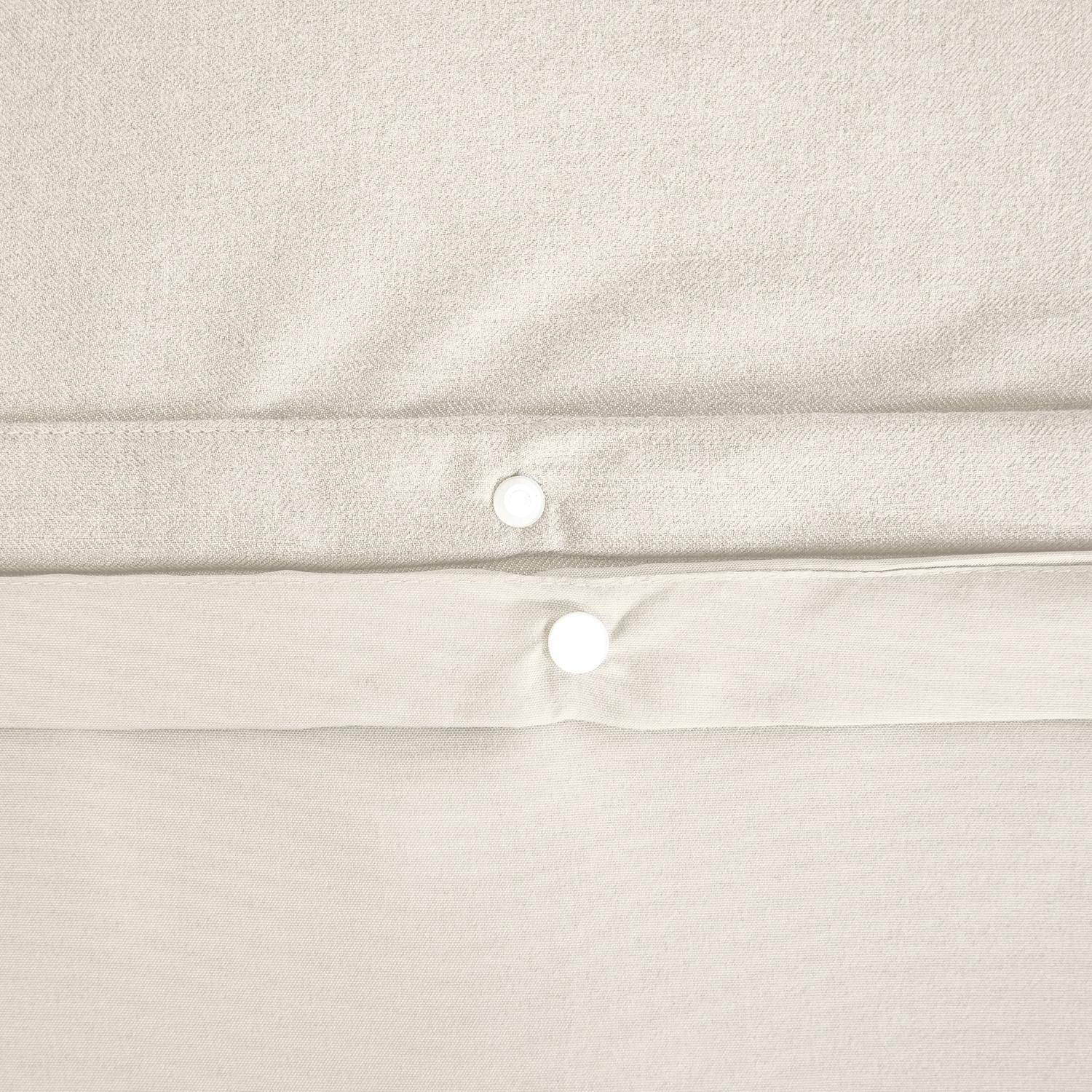 Juego de funda nórdica reversible de 2 plazas Crema - 260x240x1 cm,sweeek,Photo3