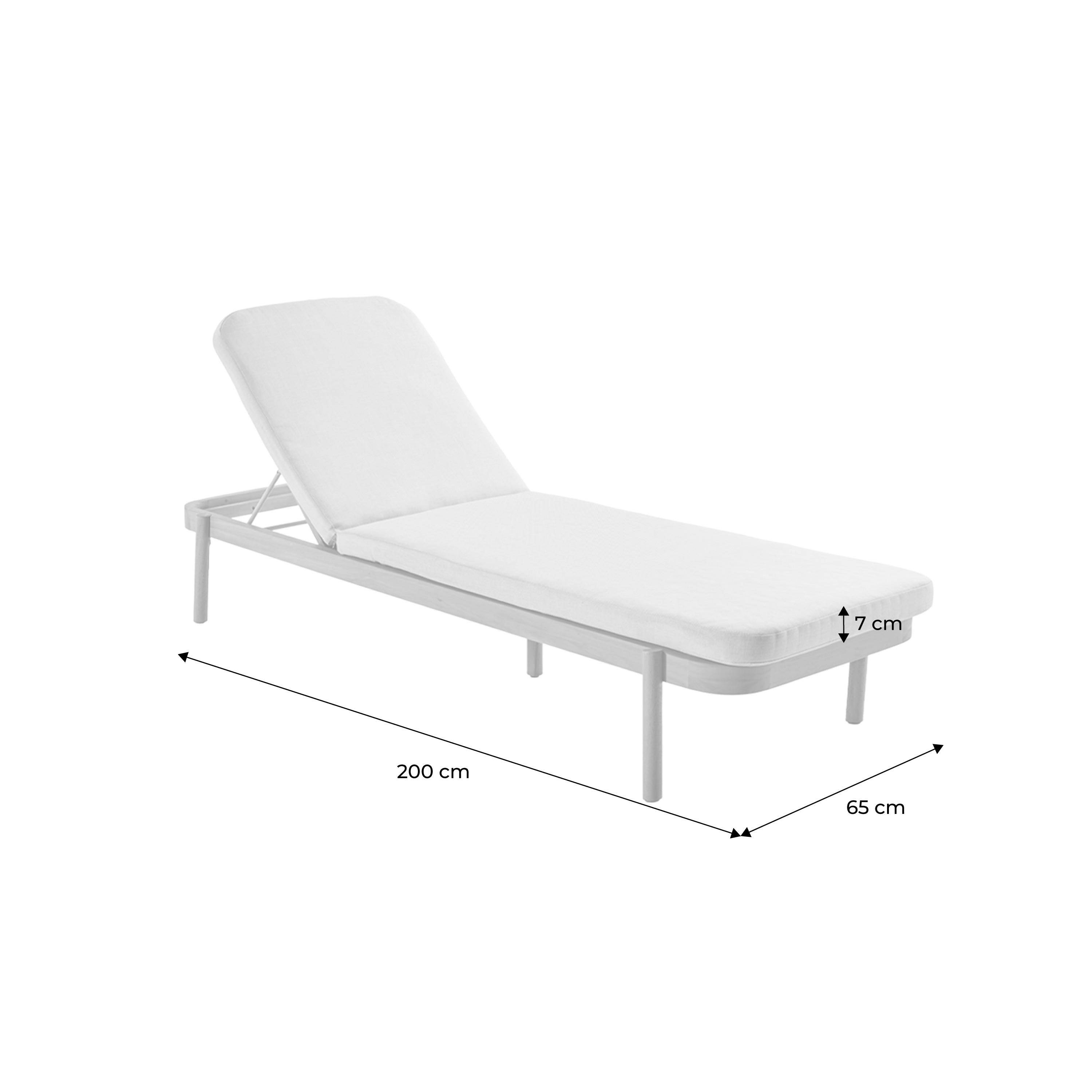 Lot de 2 bains de soleil et table imitation bois anthracite - Defora Home