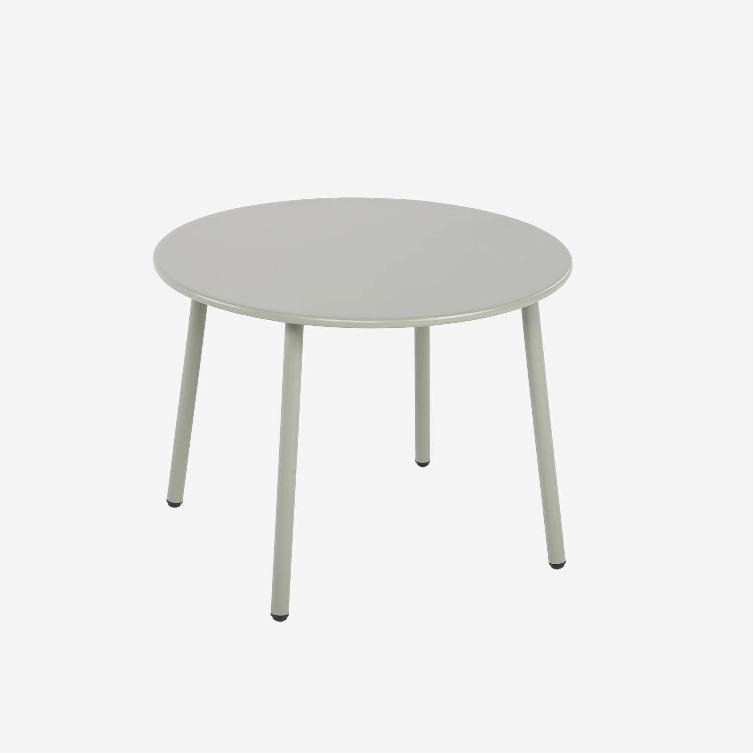 Conjunto de jardín de acero y cuerdas de resina, 4 plazas, Mantova, Beige, 122x67x74 cm Photo8