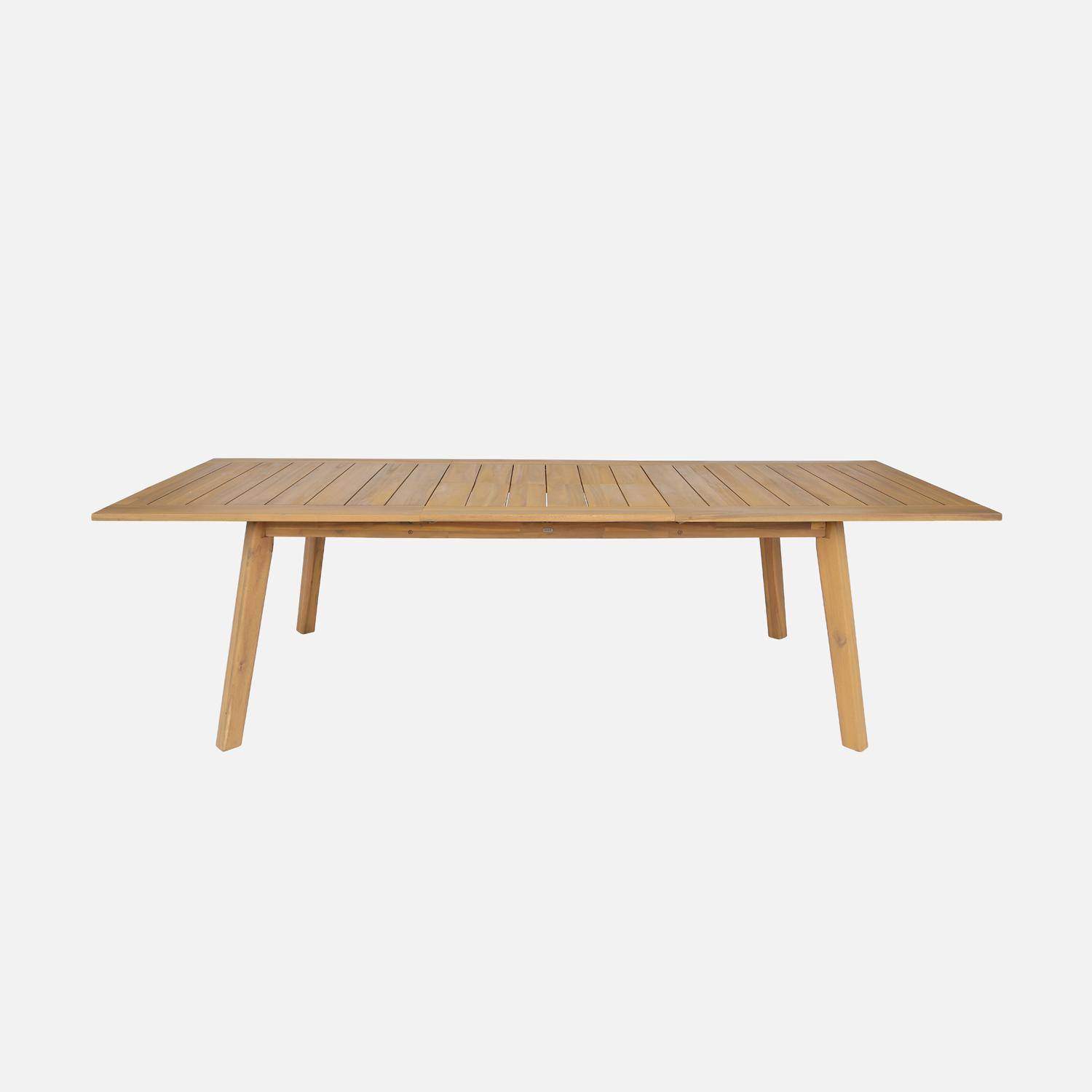 10-seater acacia wood garden table, Palena, Natural, 275x100x75 cm,sweeek,Photo7