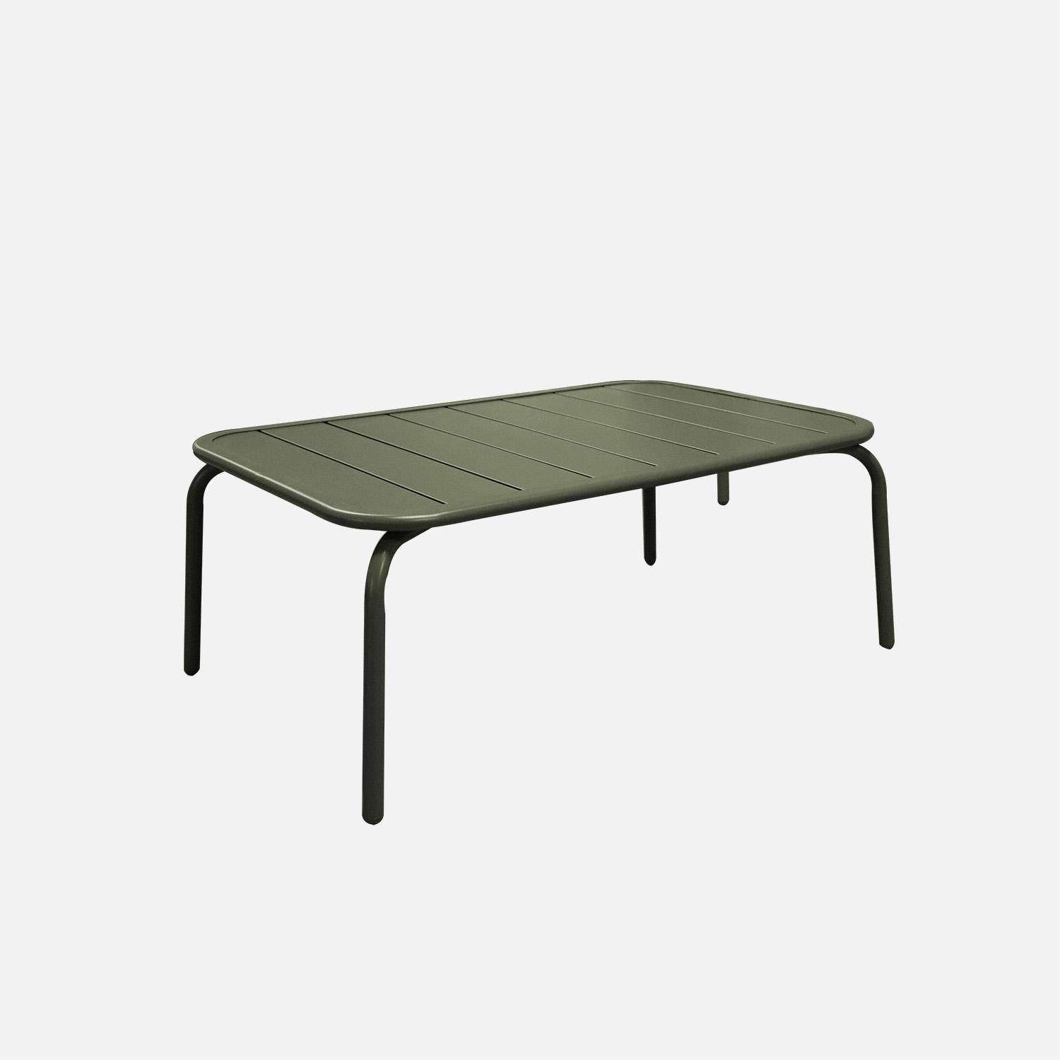Tuinset Fiora van staal, 4 personen, kaki en beige Photo7