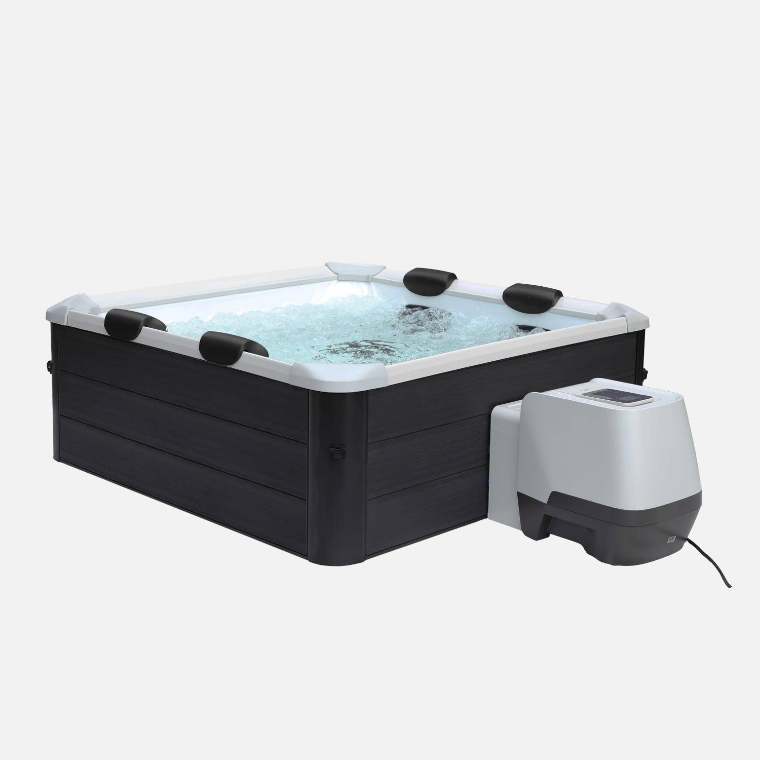 Vaste Spa 6-persoons MSPA hydromassage 4 kussens inclusief afdekzeil 180 cm x 65 cm - Oslo Plus Aero Photo5