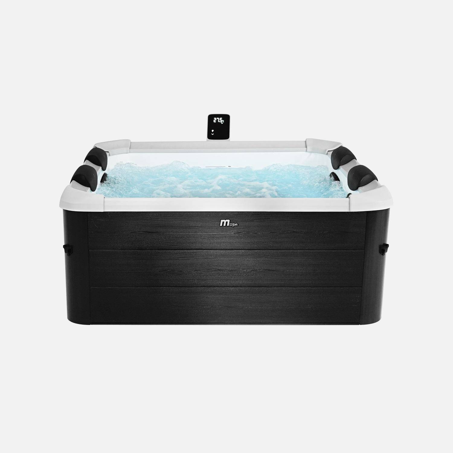 Vaste Spa 6-persoons MSPA hydromassage 4 kussens inclusief afdekzeil 180 cm x 65 cm - Oslo Plus Aero Photo2