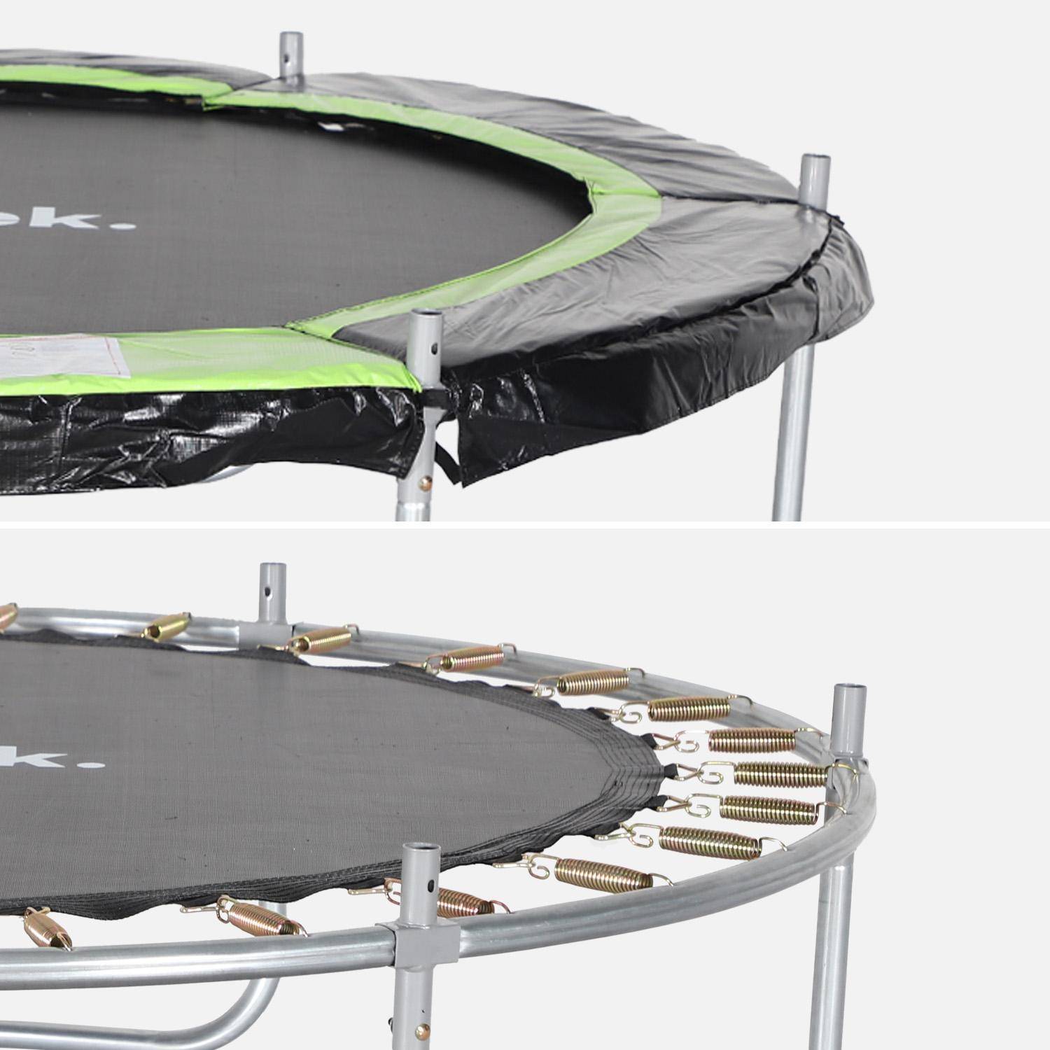 Trampolino 180cm con rete di protezione Verde - 183x183x54 cm,sweeek,Photo4