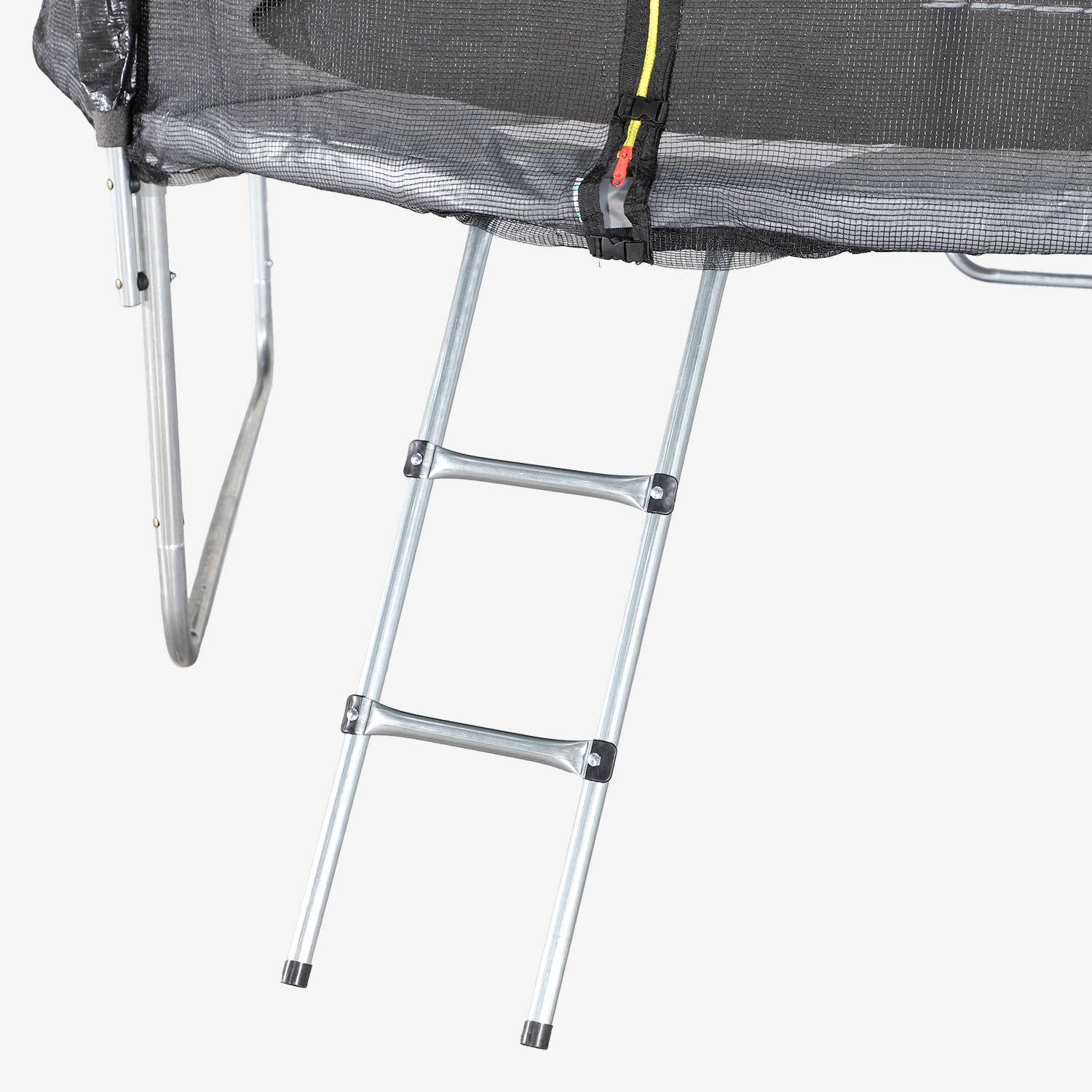 Trampolim 305cm com pacote de acessórios, Mars XXL, Cinza, 303x303x78 cm,sweeek,Photo5