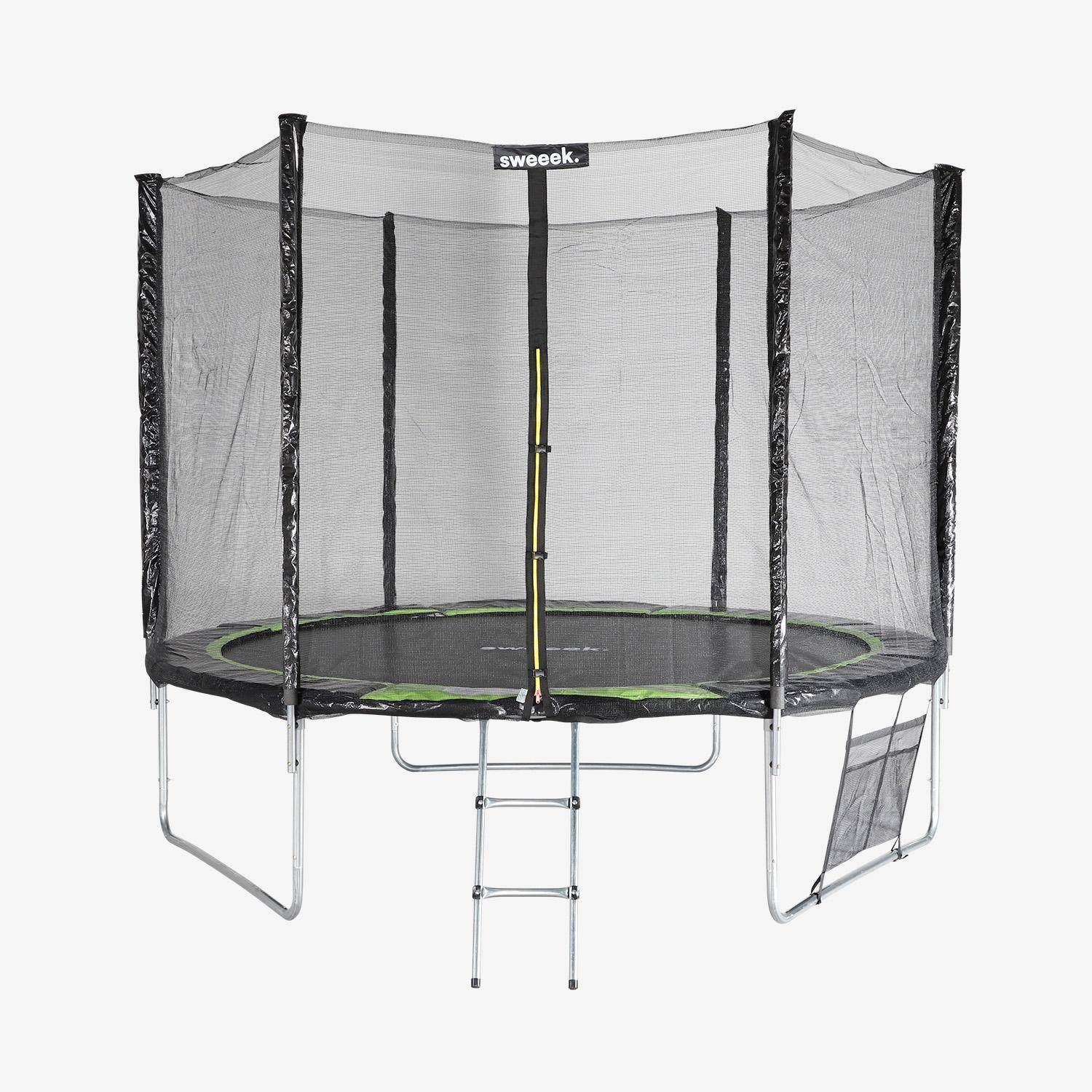 Cama elástica 305cm con pack de accesorios, Mars XXL, Verde, 303x303x78 cm Photo2