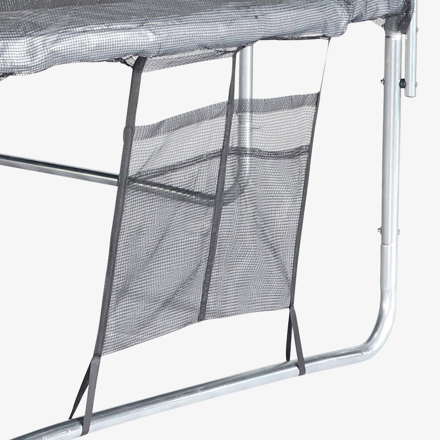 Trampolino con pacchetto di accessori, 490cm, Jupiter XXL, Grigio, 490x490x270 cm Photo4