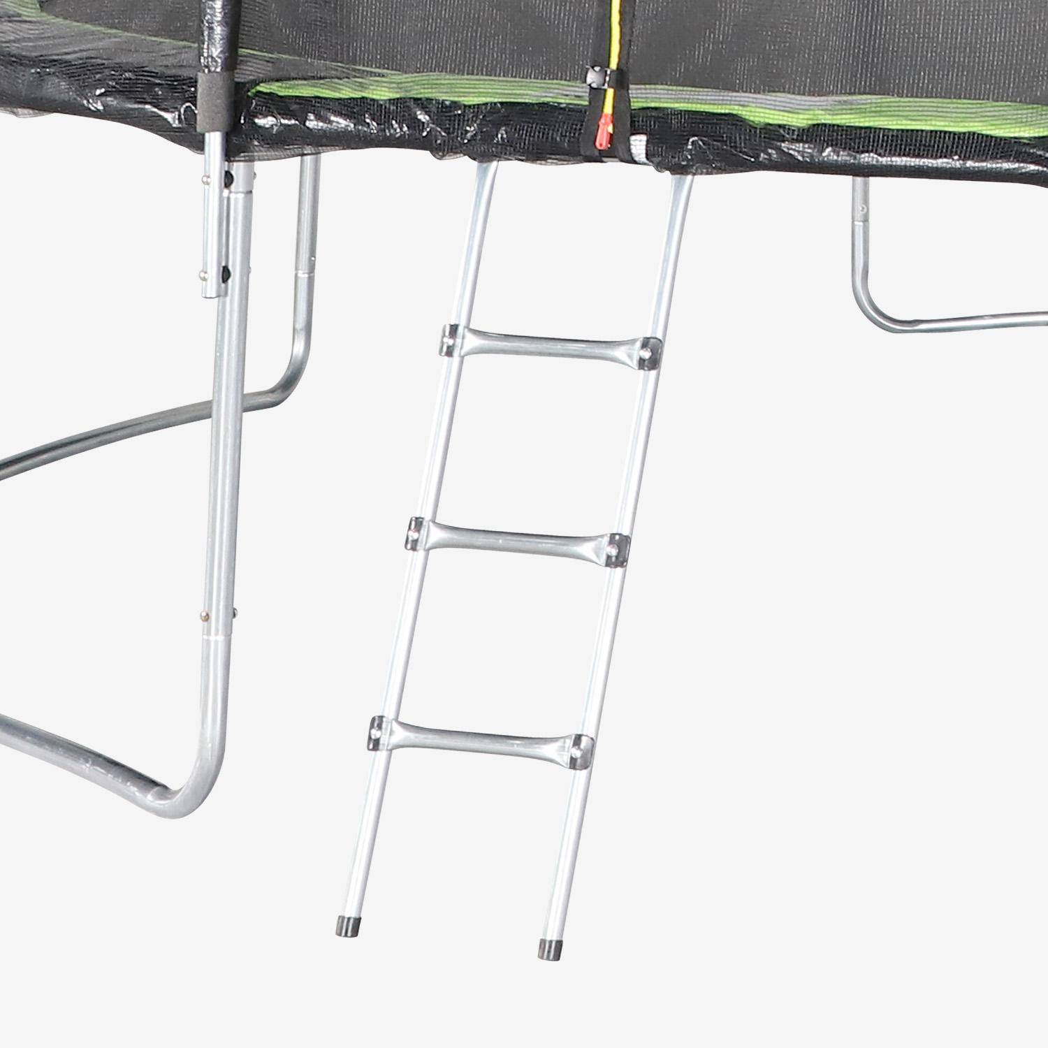 Cama elástica con pack de accesorios, 490cm, Jupiter XXL, Verde, 490x490x270 cm,sweeek,Photo4