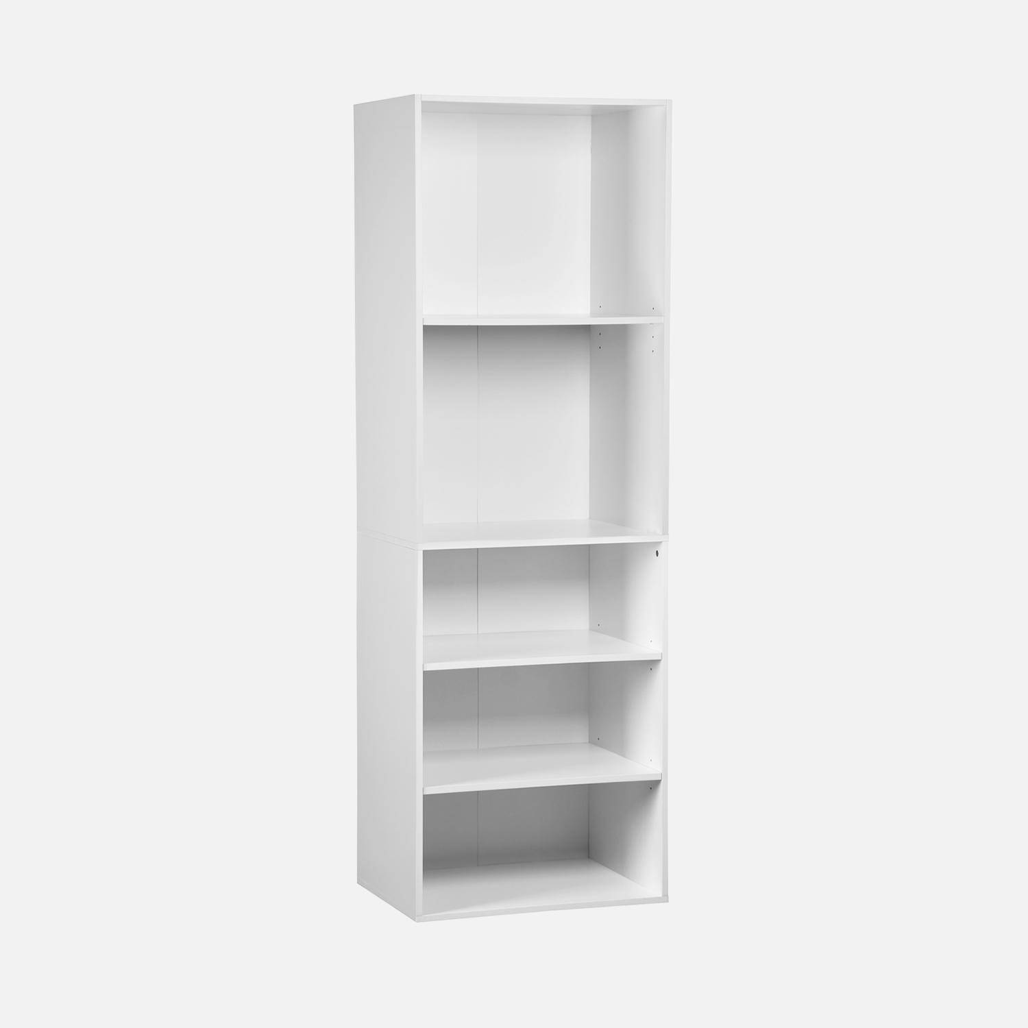 Vestidor Módulo de 2 elementos, Modulo, Blanco, 120x45x180 cm Photo4