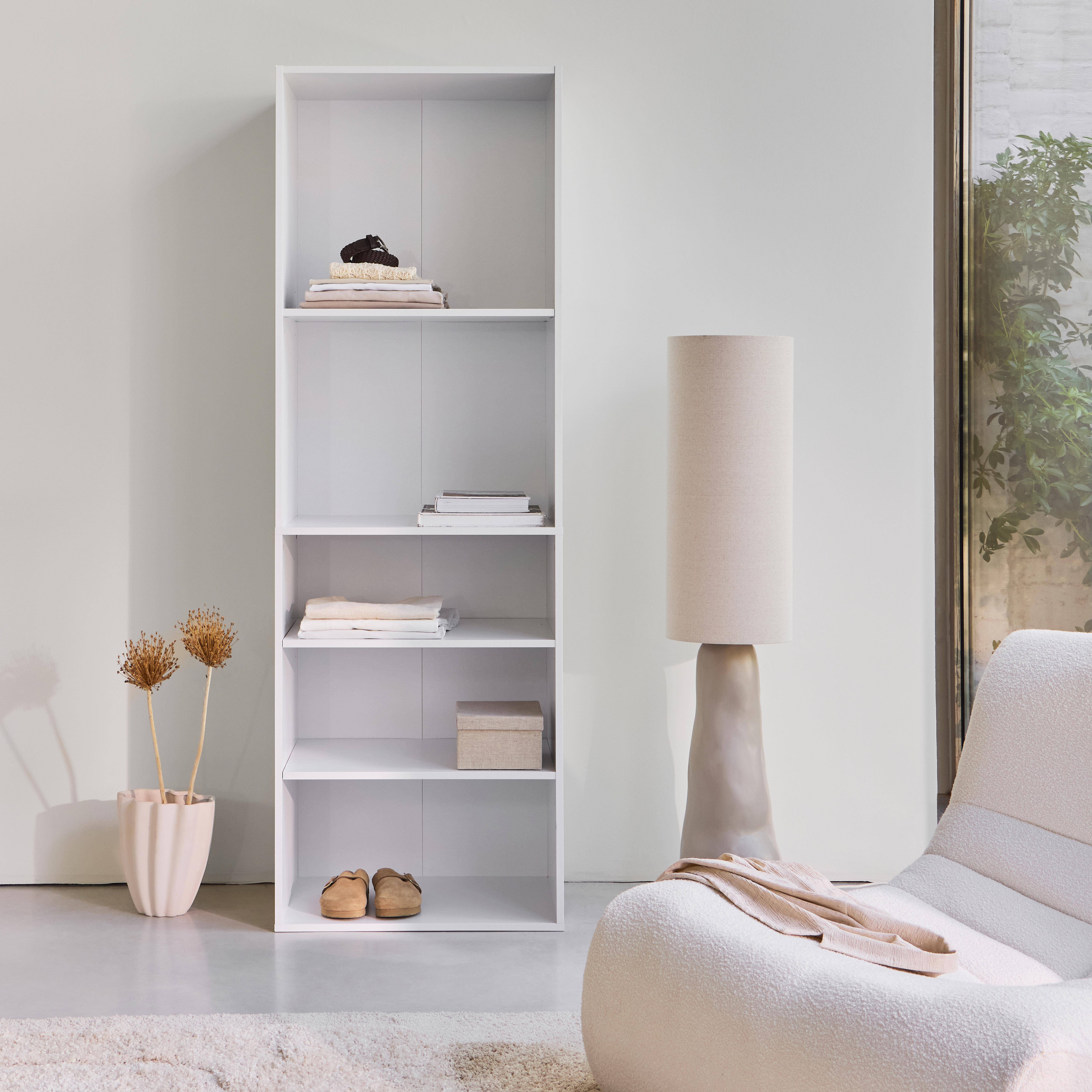 Kit de roupeiro modular com 2 elementos Branco - 120x45x180 cm Photo1