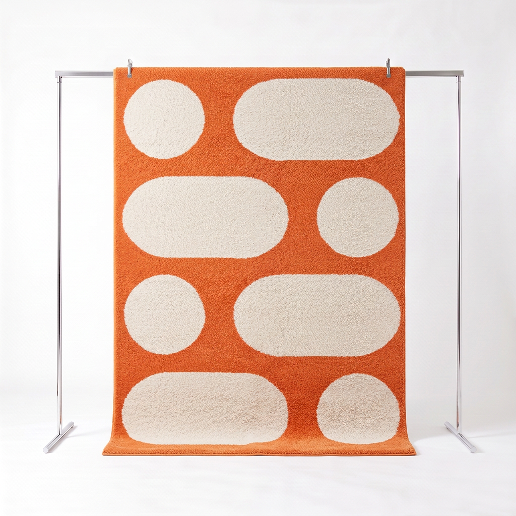 Tapis intérieur JOYCE orange, motif moderne 200 x 280 cm Photo1