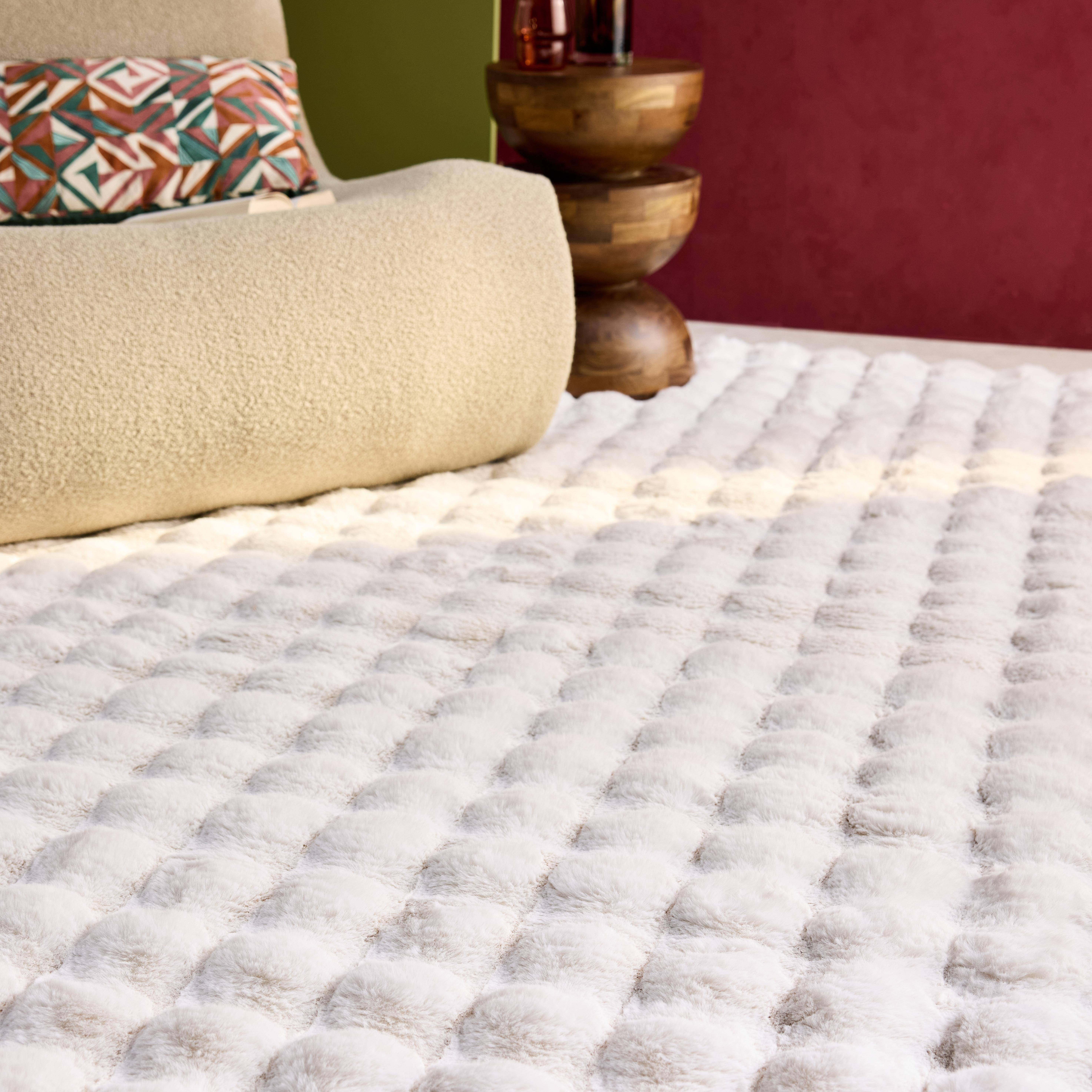 Tappeto da interno bubble bianco, Bumpy, Bianco, 150x80x1.9 cm Photo2
