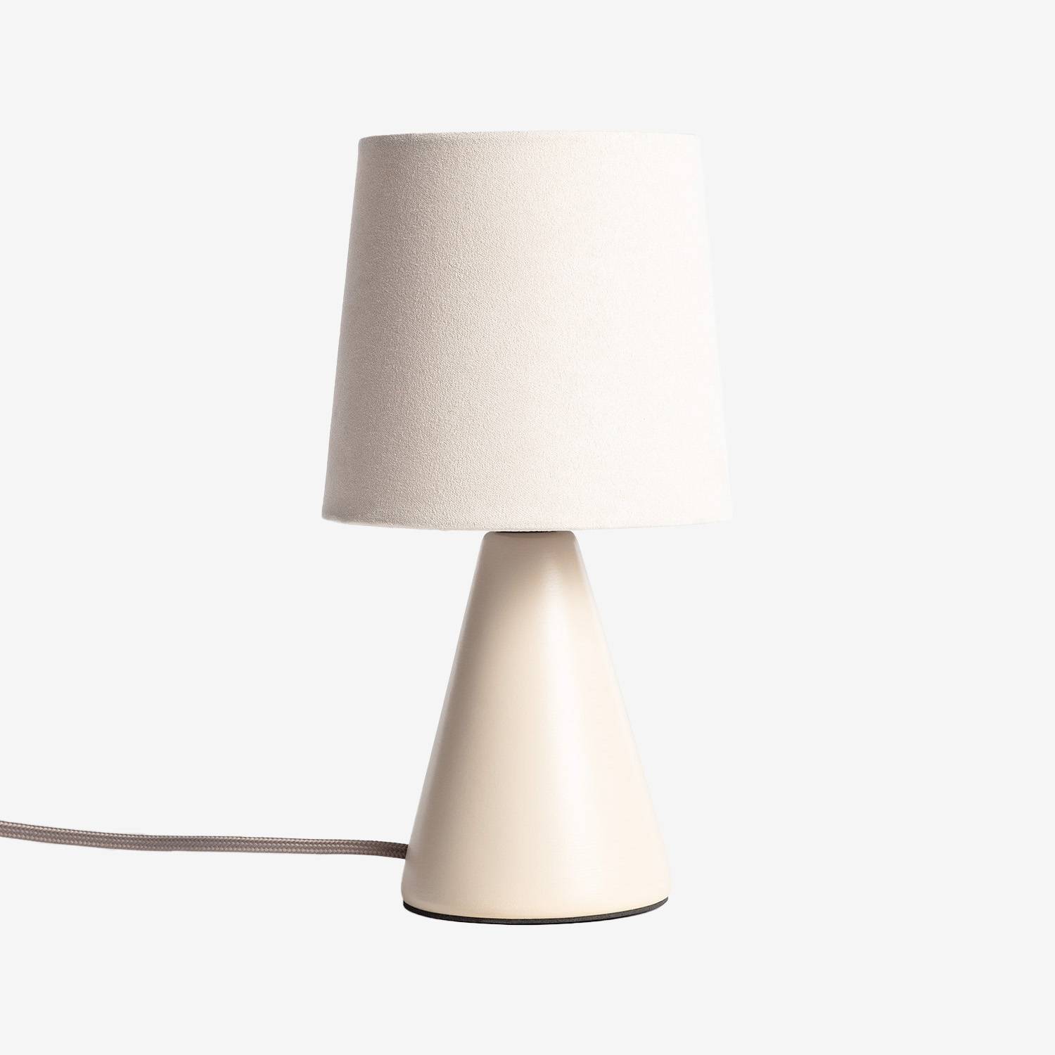 Lampe à poser céramique beige