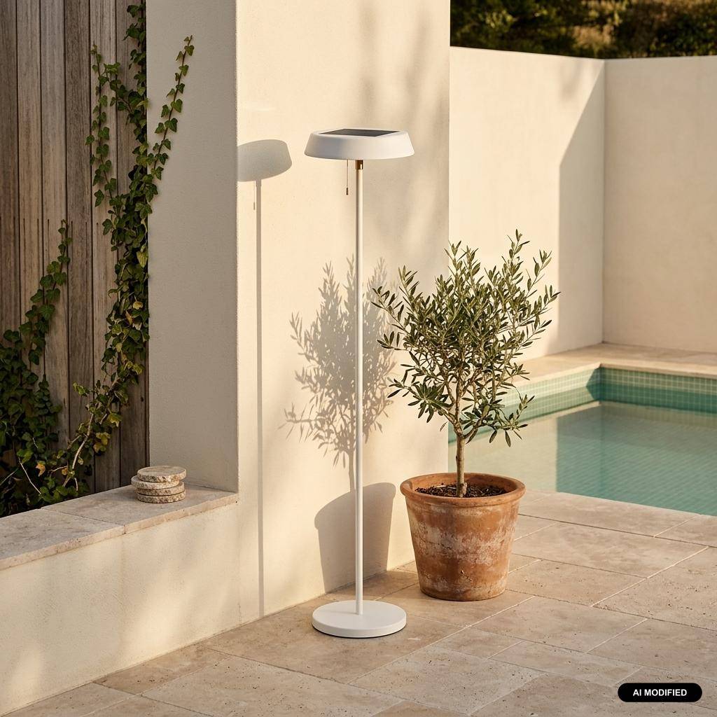 LED Solarlampe für den Außenbereich H 150 cm
