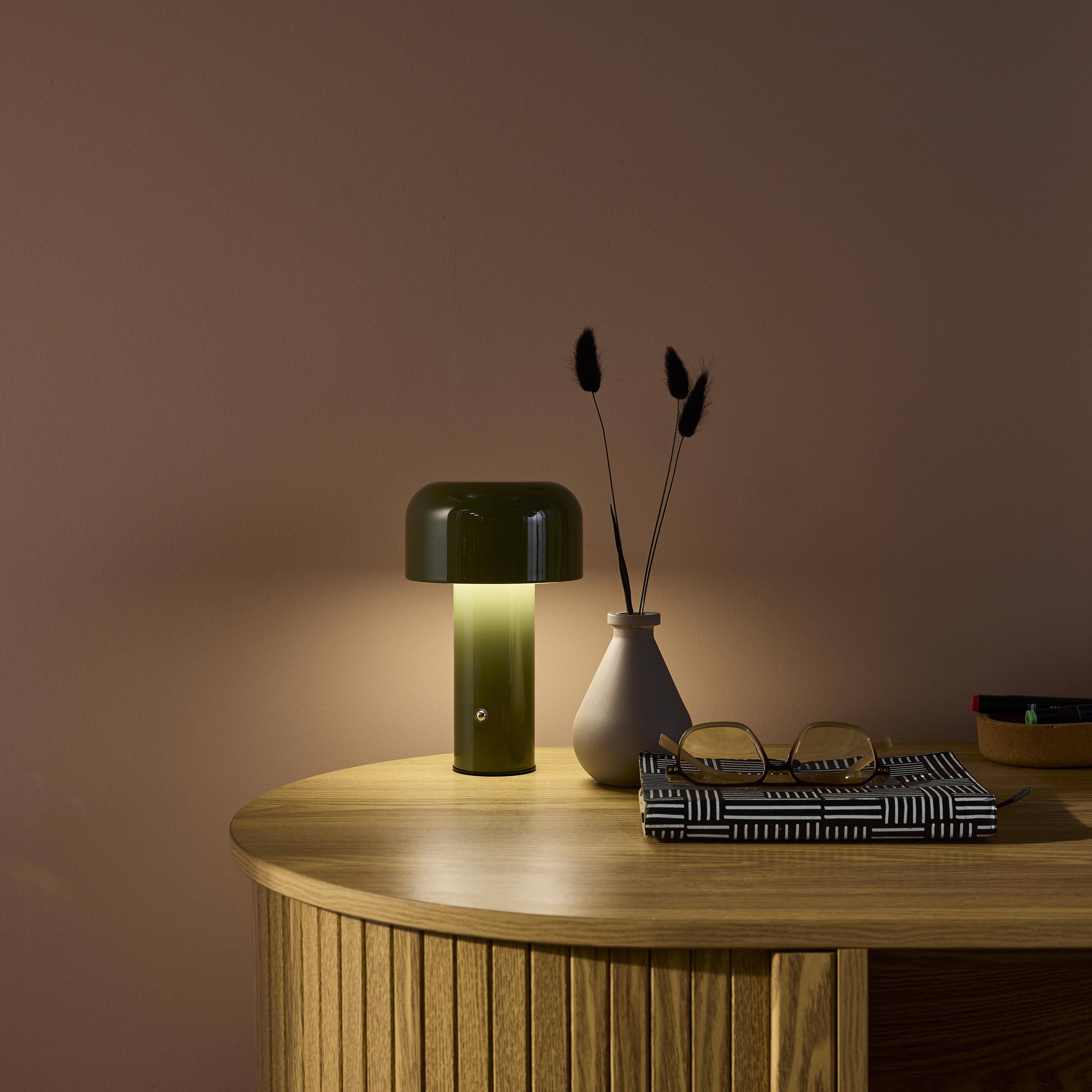 LED-Tischlampe für innen aufladbar grün Ø 13cm - Victor  Photo2