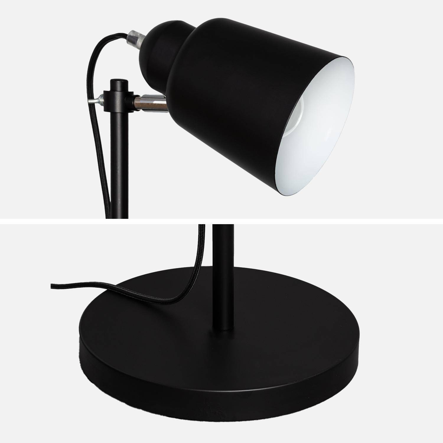 Lampadaire intérieur métal noir H 145cm Rémi  Photo3