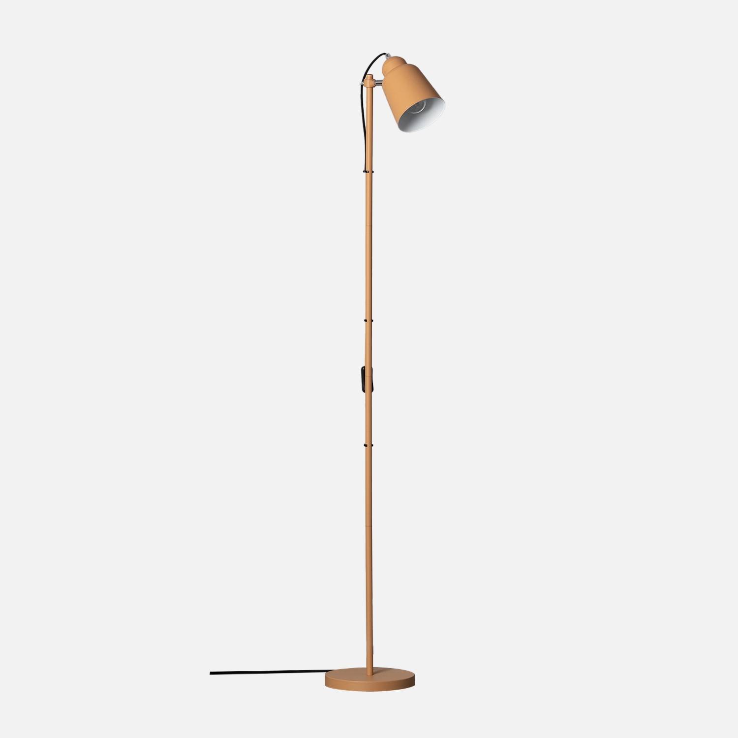 Lampadaire intérieur métal camel H145cm