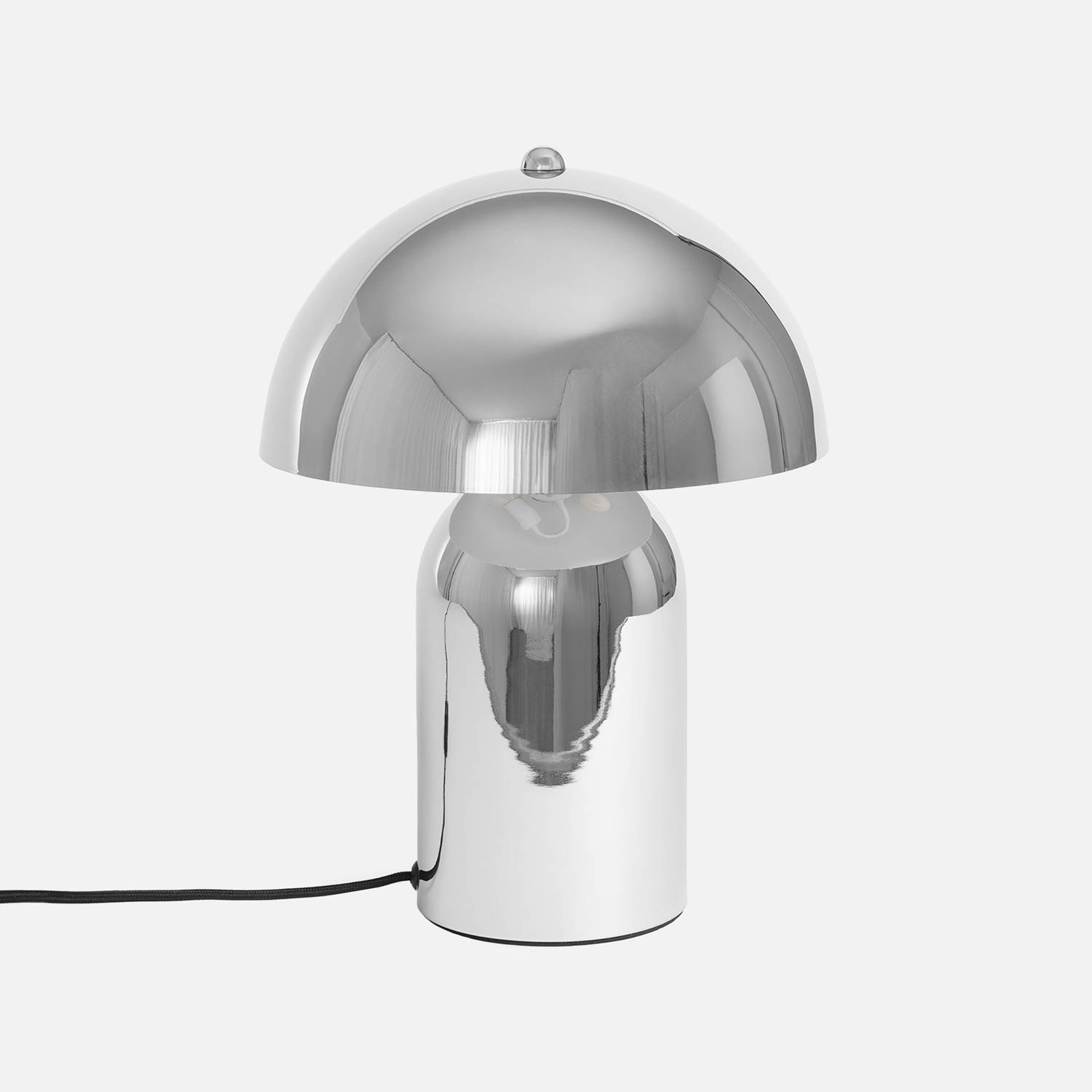 Lampe de table intérieur métal chromé Ø 25cm