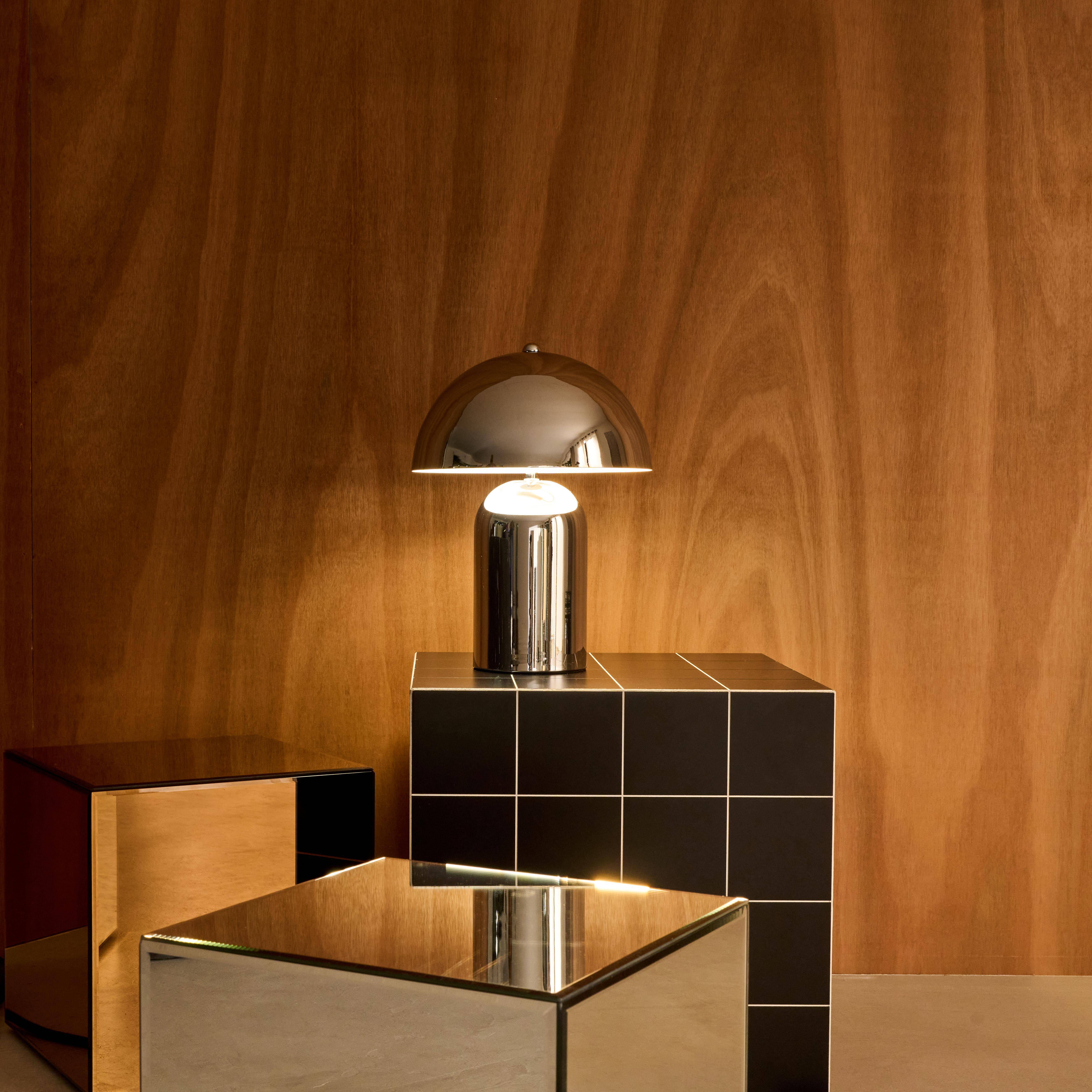 Lampa stołowa do wnętrza, metal chromowany Ø 25 cm - Marco Photo2