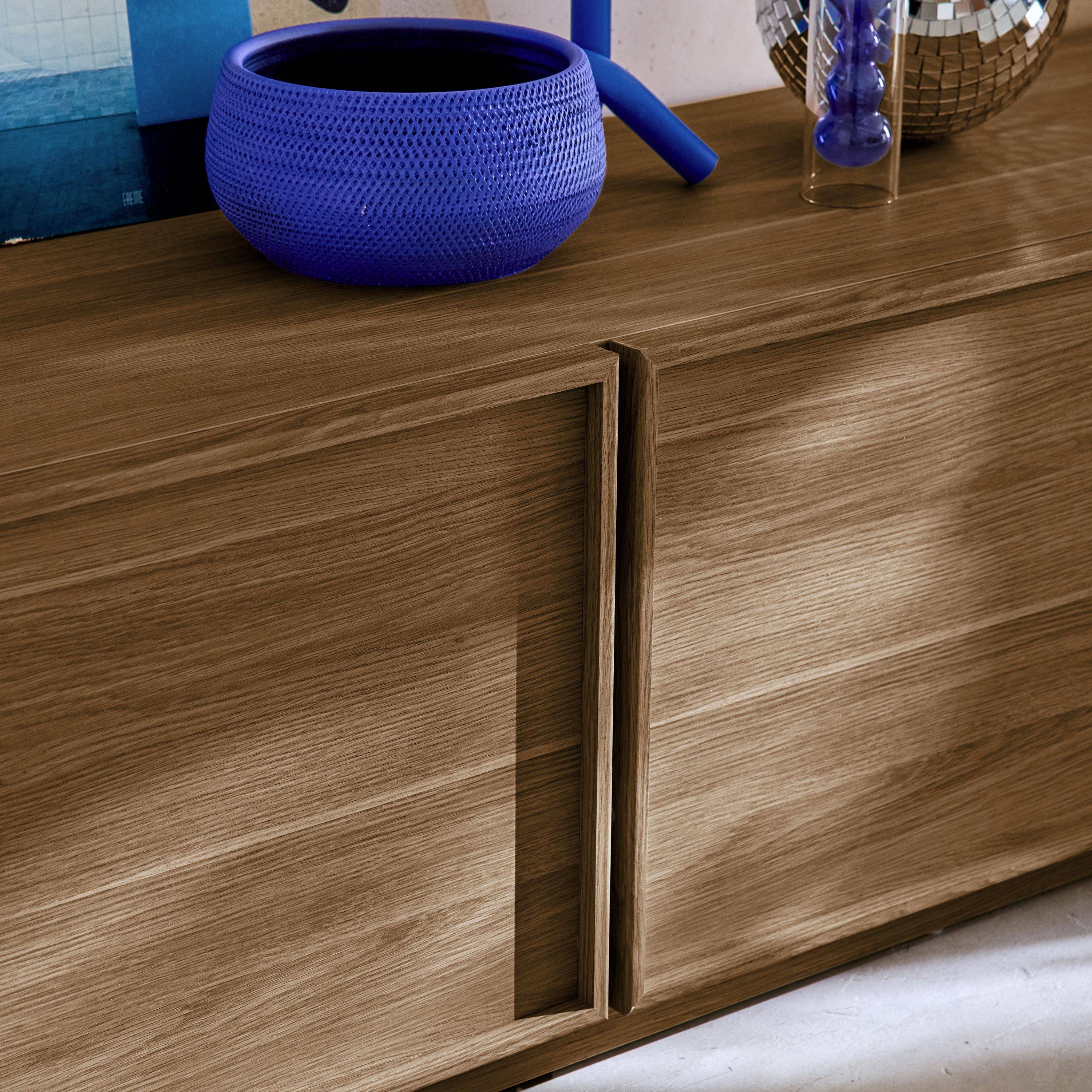 Mobile TV decorativo in legno 3 ante 180cm, Kuba, Marrone, 180x43x45 cm Photo5