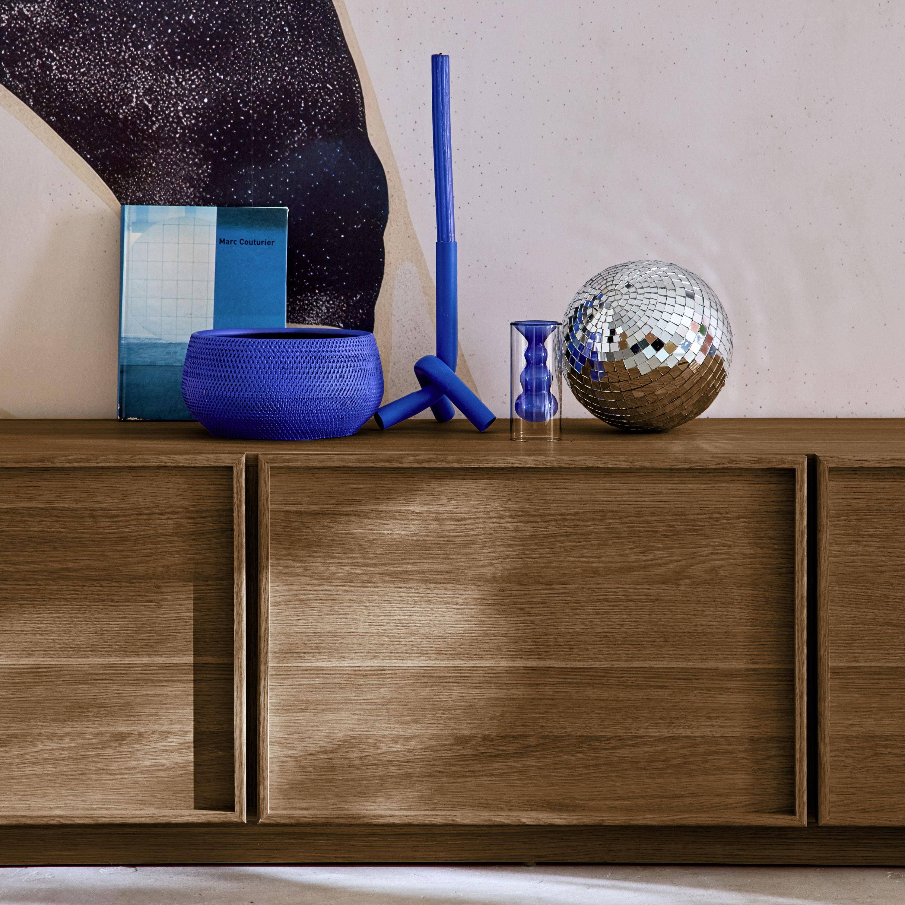 Mobile TV decorativo in legno 3 ante 180cm, Kuba, Marrone, 180x43x45 cm,sweeek,Photo6