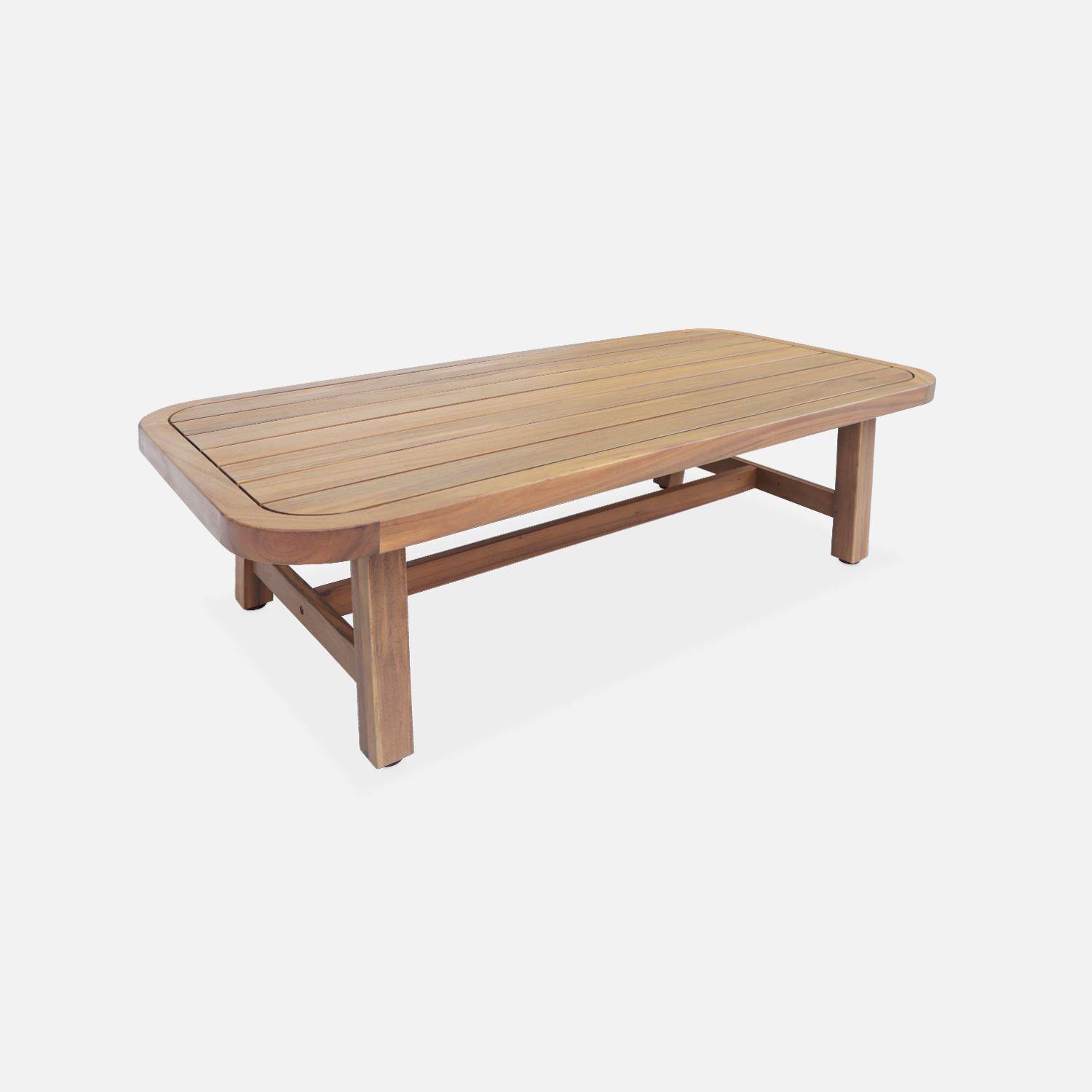 5-seater wooden garden furniture set , Parana, 188x78.5x69.5 cm Photo7