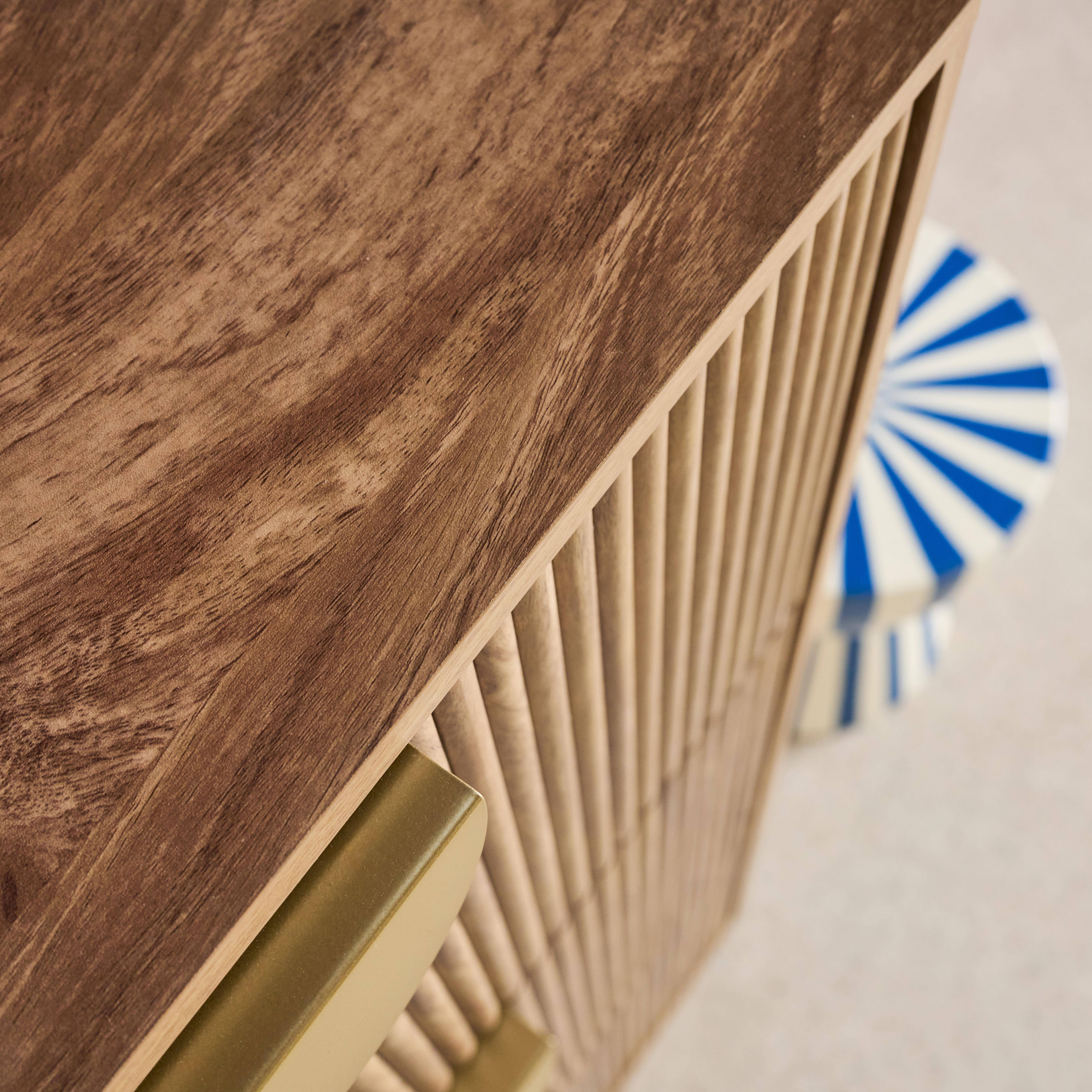 Móvel para sapatos efeito madeira, 3 gavetas, Celian, Manguier, 60x25x121 cm,sweeek,Photo6