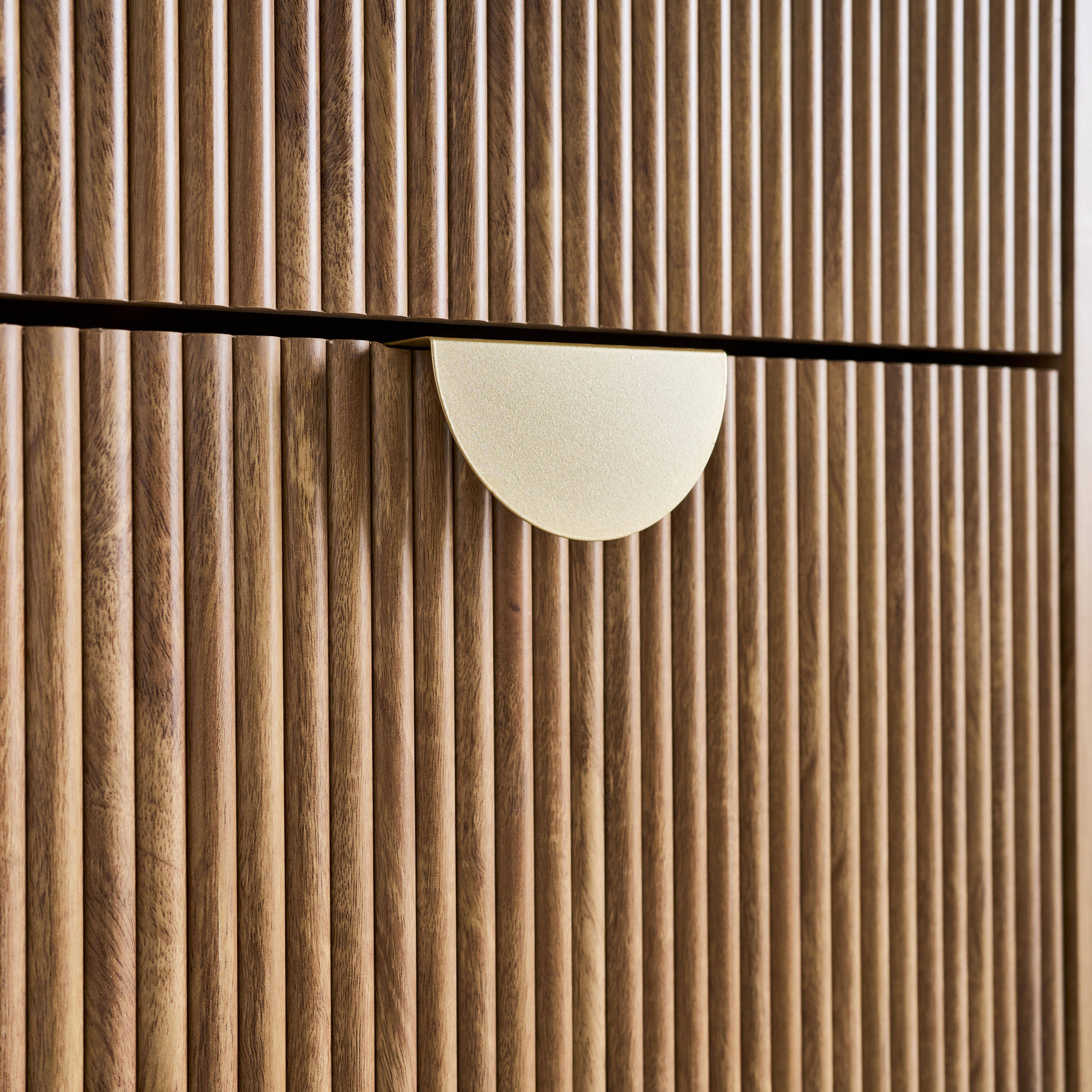 Móvel para sapatos efeito madeira, 3 gavetas, Celian, Manguier, 60x25x121 cm,sweeek,Photo4