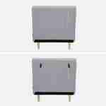 Poltrona de 1 lugar conversível em tecido simple com base de madeira, Guest, Cinza, 191x77x49 cm Photo6 Poltrona de 1 lugar conversível em tecido simple com base de madeira, Guest, Cinza, 191x77x49 cm Photo6