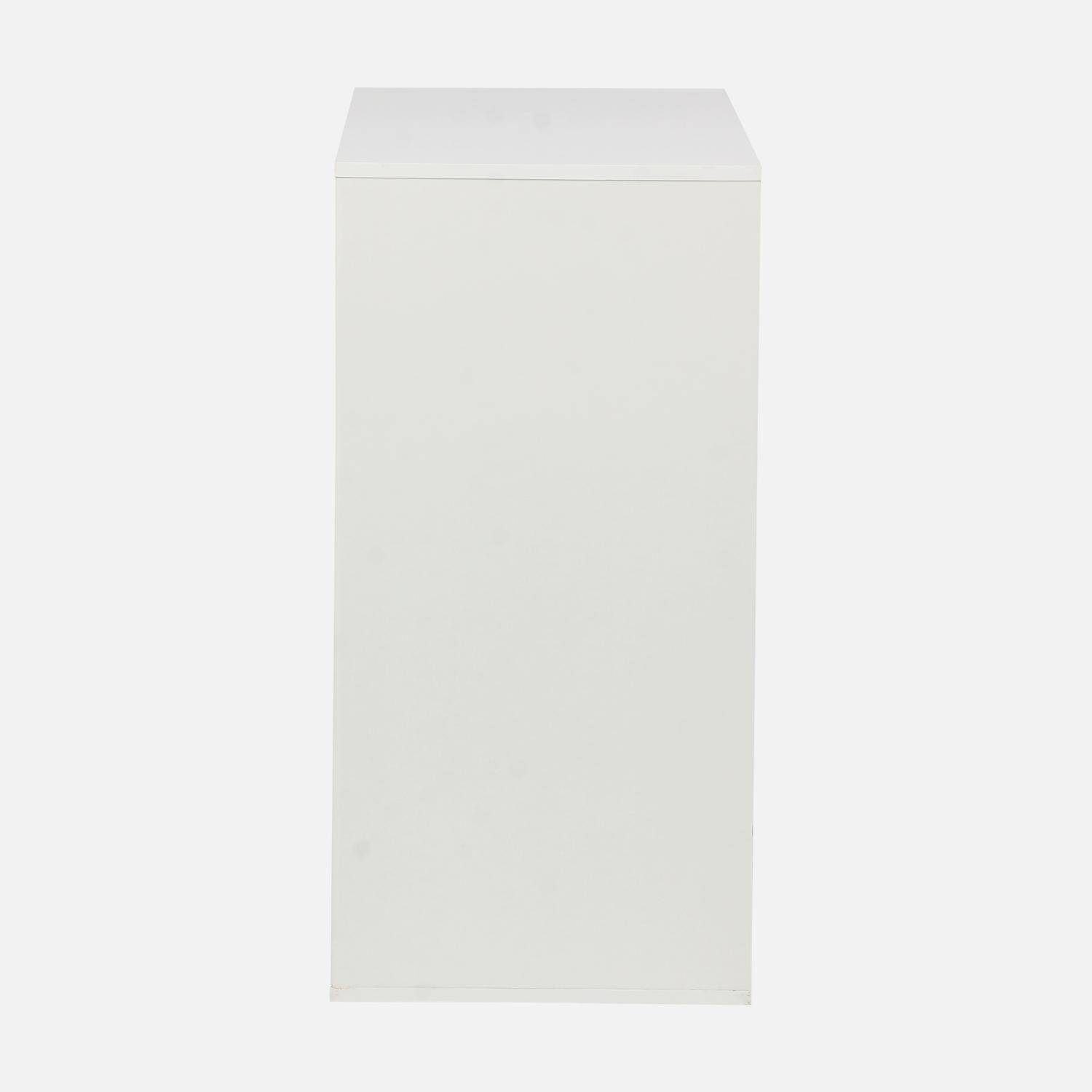 Open kast, opbergmodule decor wit hout 2 planken L 70 x B 35 x H 70cm - Kompo,sweeek,Photo4