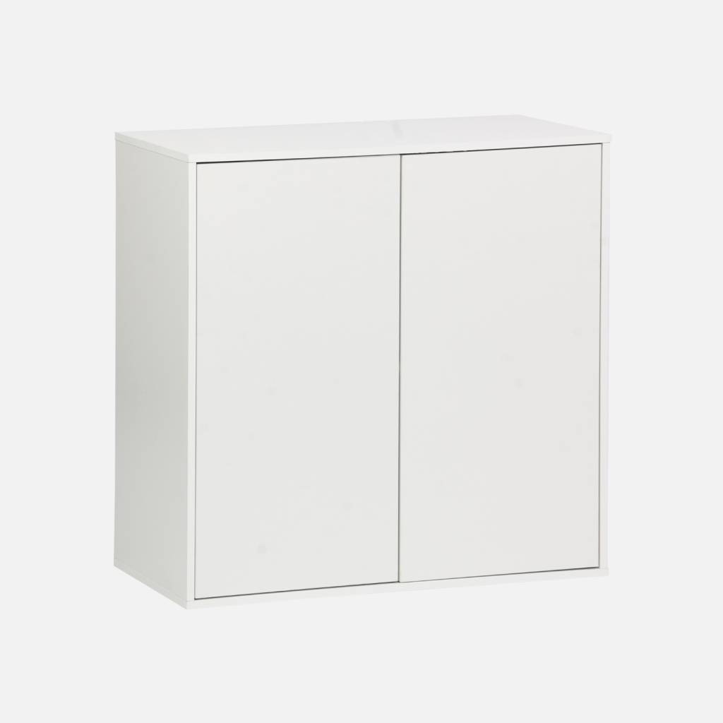 Módulo de almacenamiento con 2 puertas, 70cm, Blanco